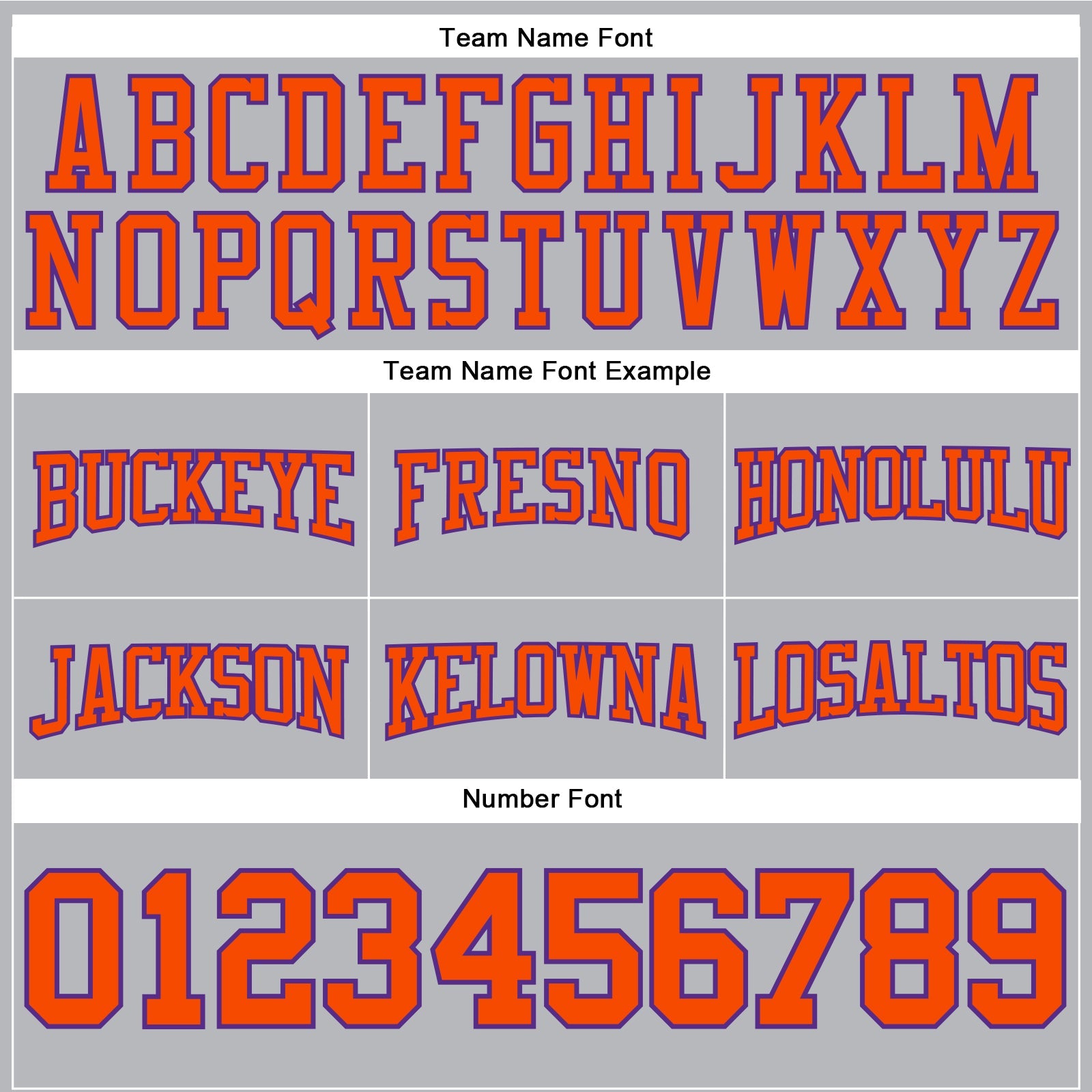 Custom Stitched Gray Orange-Purple Football Pullover Sweatshirt Hoodie view 3