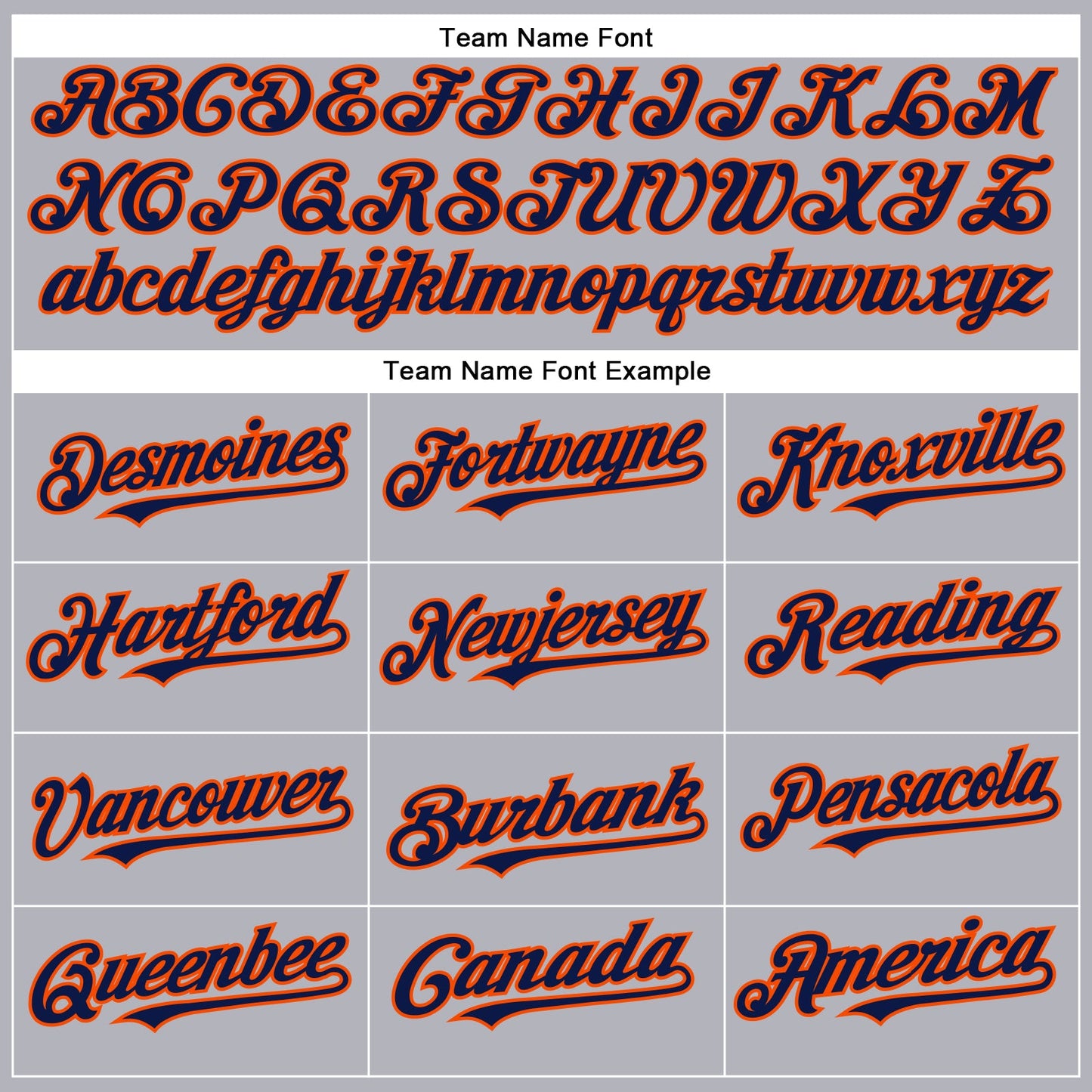 Custom Gray Navy-Orange Authentic Baseball Jersey view 4