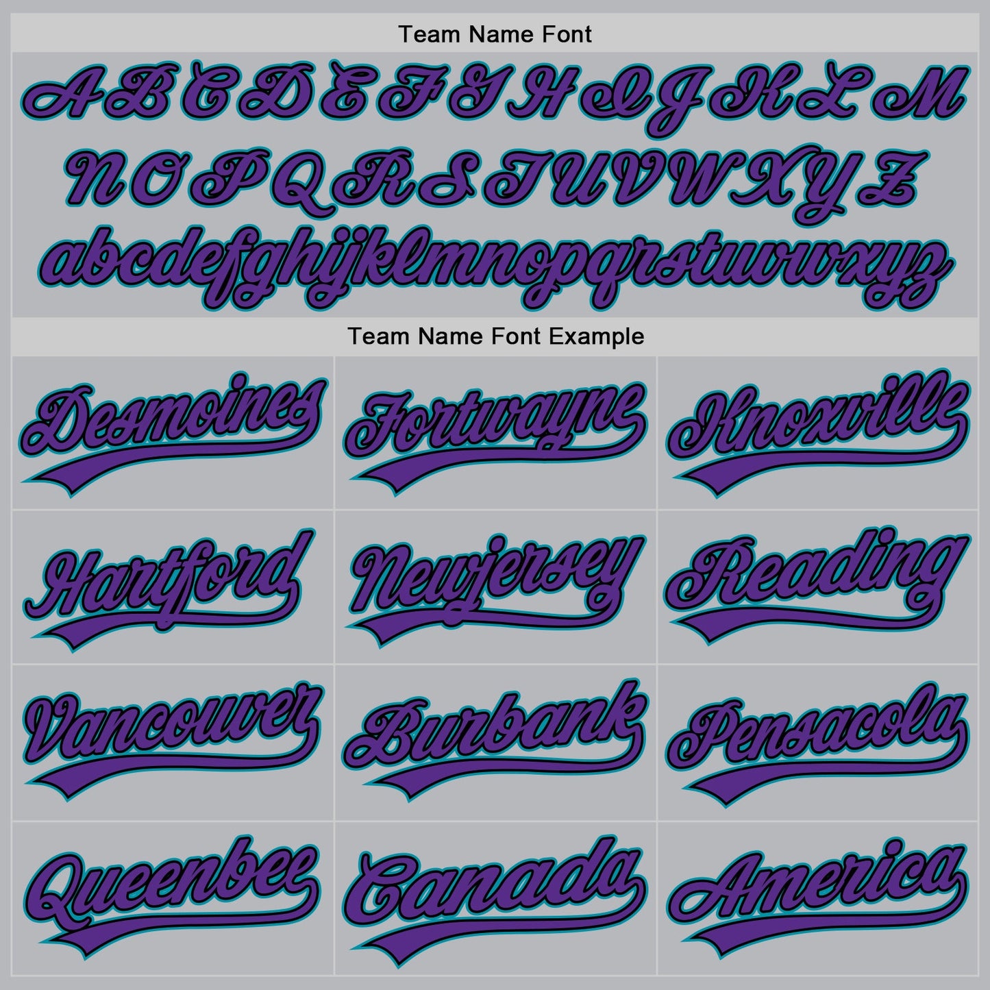 Custom Gray Purple Black-Teal Authentic Throwback Baseball Jersey view 4