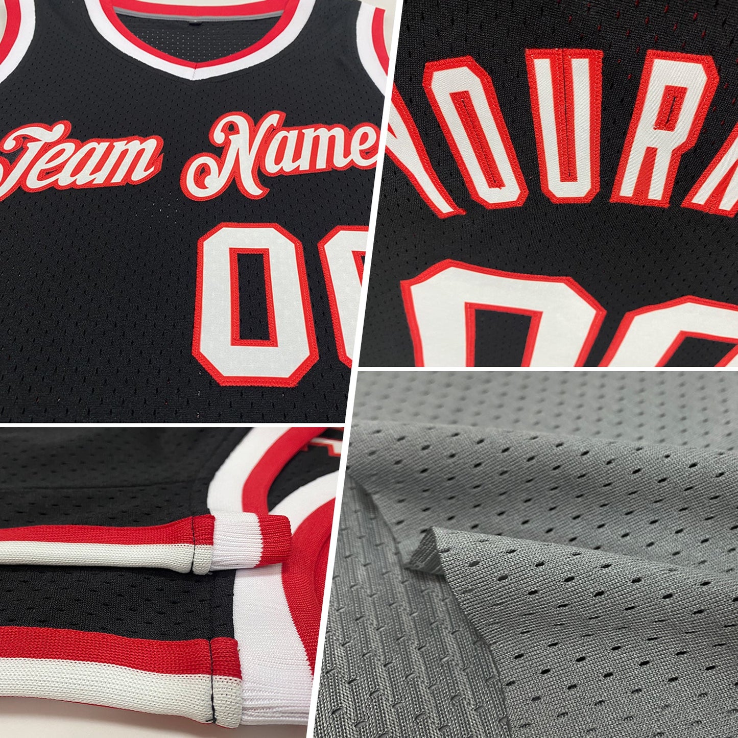 Custom Gray Maroon-Black Authentic Throwback Basketball Jersey view 2