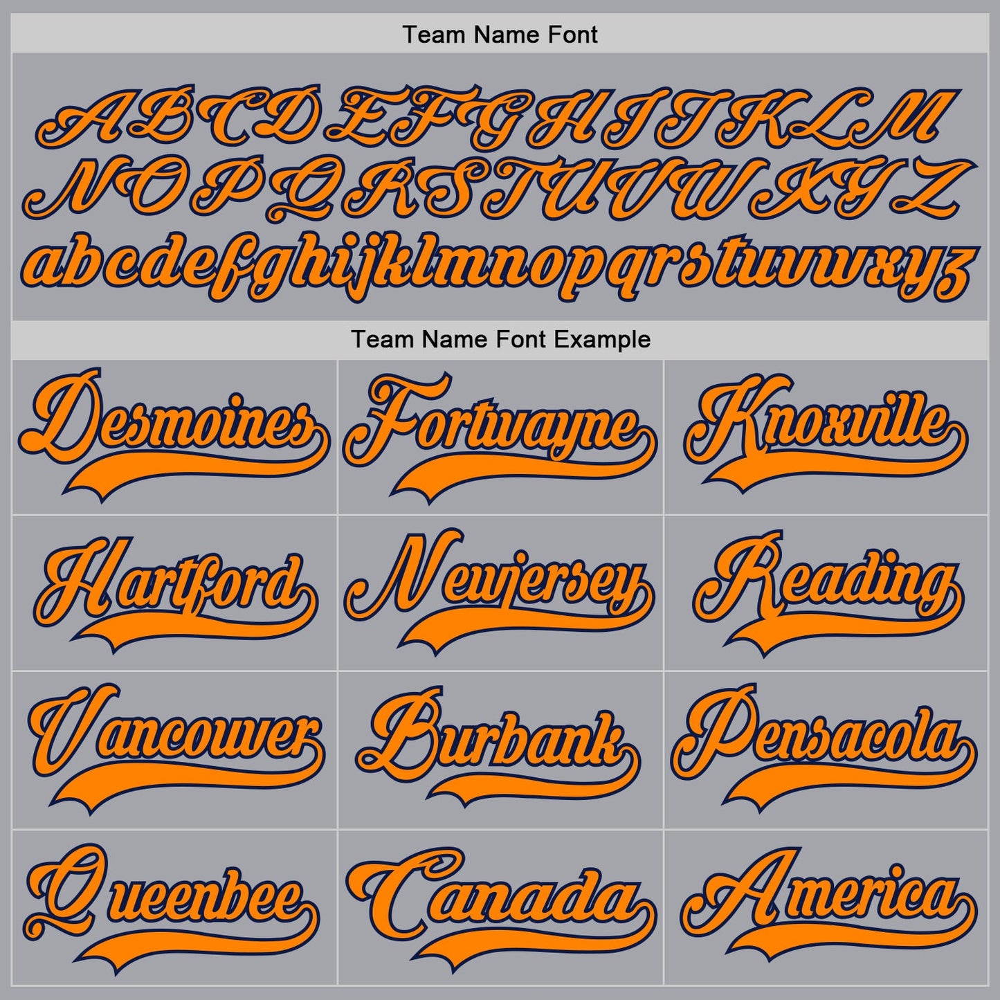 Custom Gray Bay Orange-Navy Hockey Lace Neck Jersey view 4