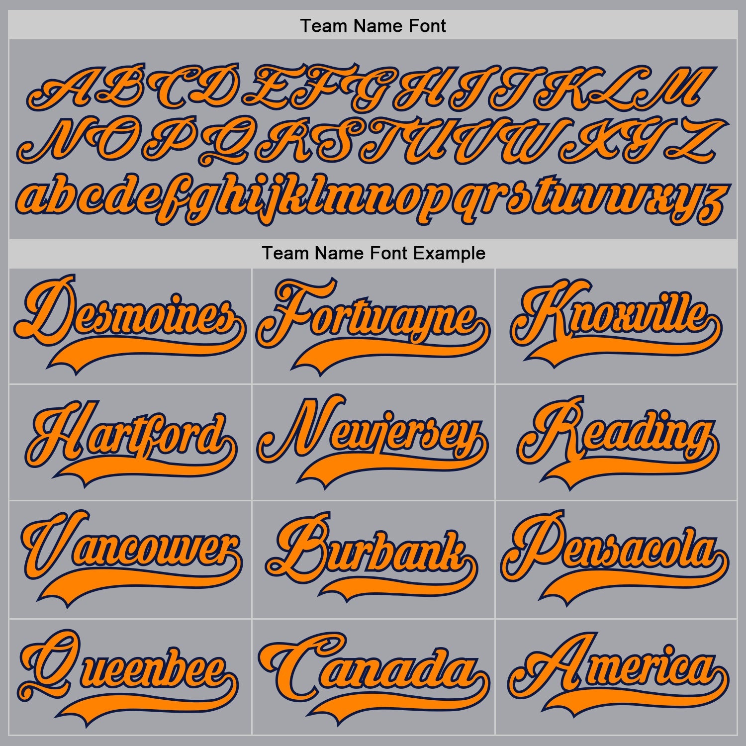 Custom Gray Bay Orange-Navy Hockey Lace Neck Jersey view 4