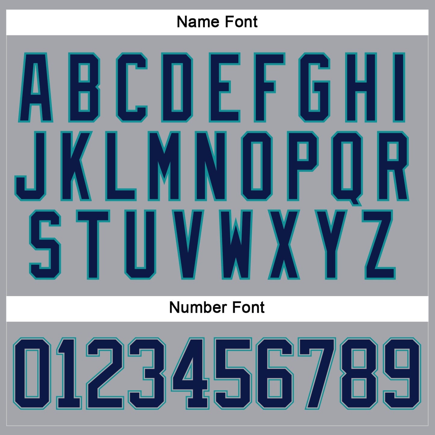 Custom Gray Navy-Teal Hockey Lace Neck Jersey view 5
