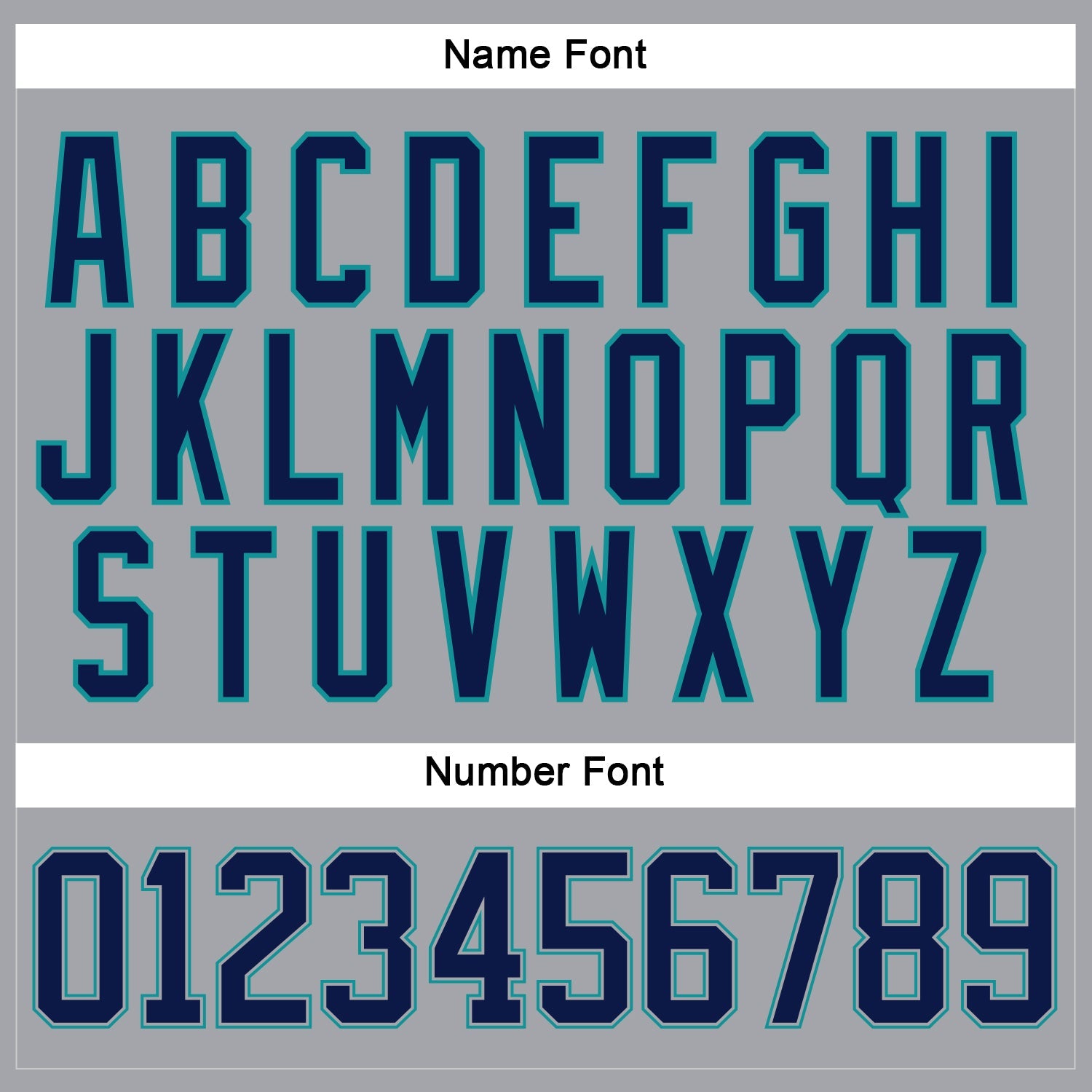 Custom Gray Navy-Teal Hockey Lace Neck Jersey view 5