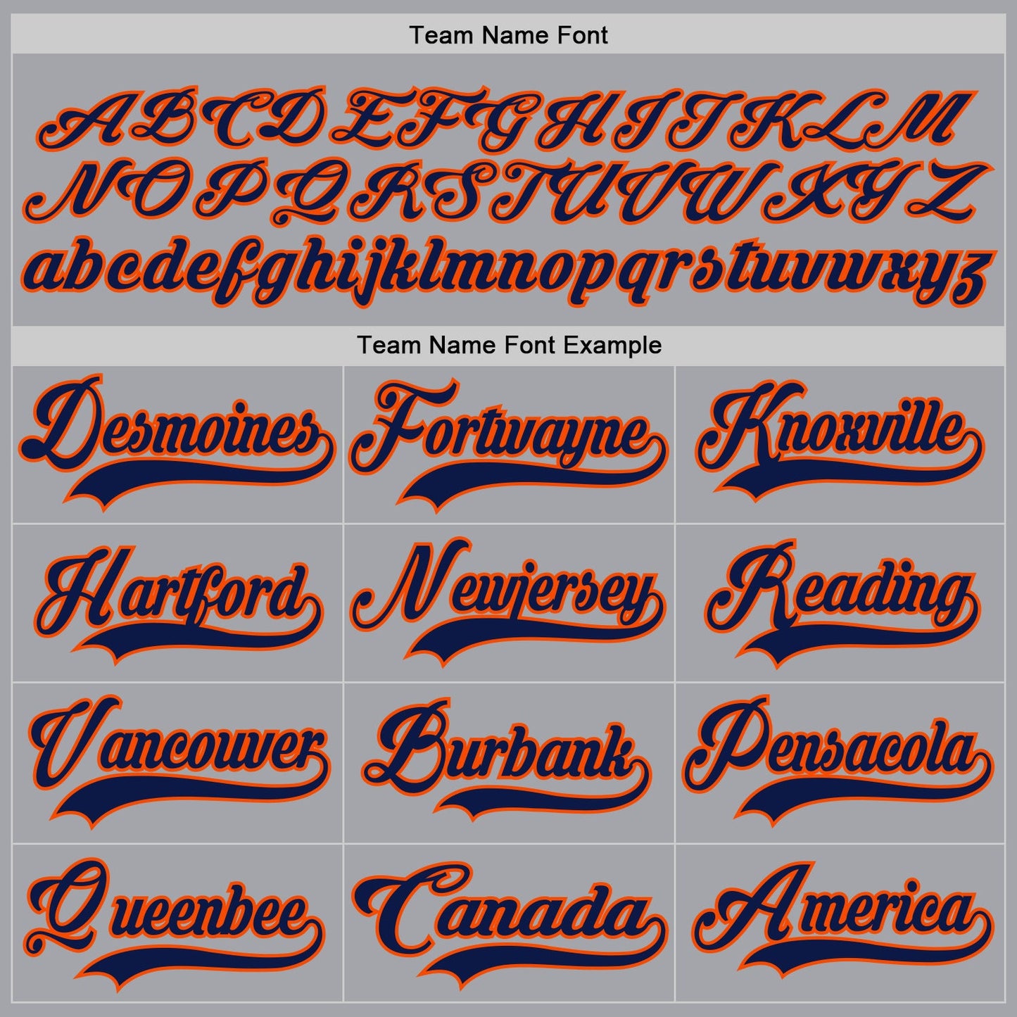 Custom Gray Navy-Orange Hockey Lace Neck Jersey view 4