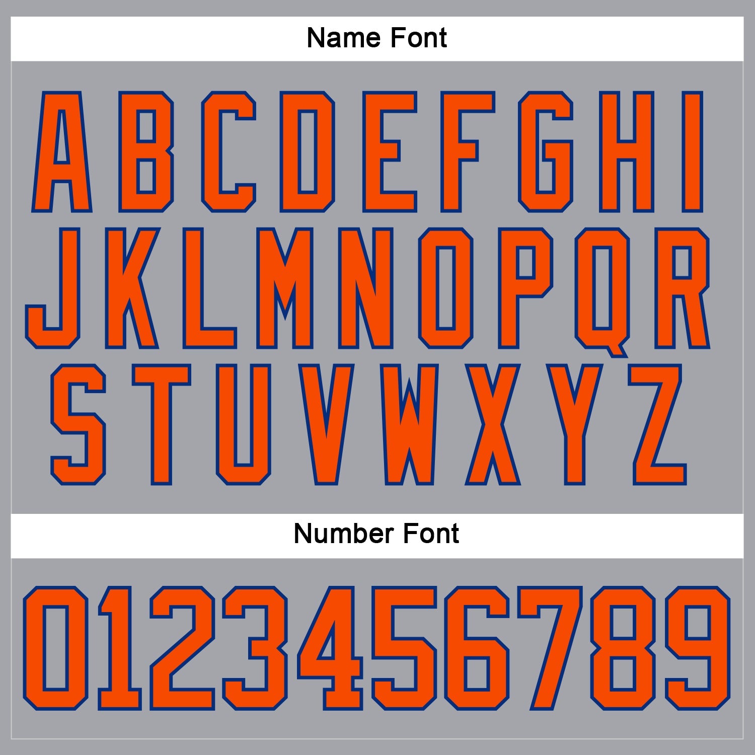 Custom Gray Orange-Royal Hockey Lace Neck Jersey view 5