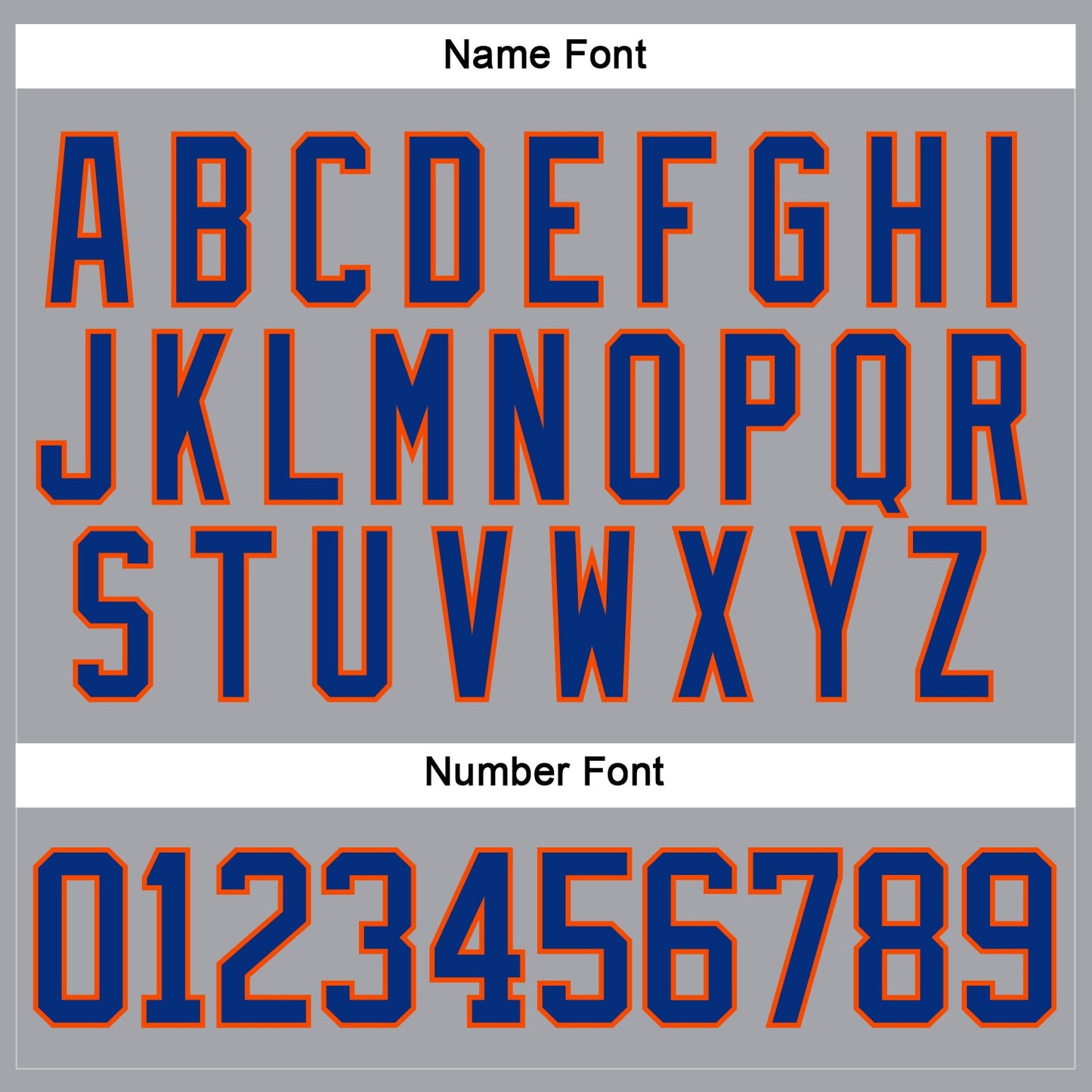 Custom Gray Royal-Orange Hockey Lace Neck Jersey view 5