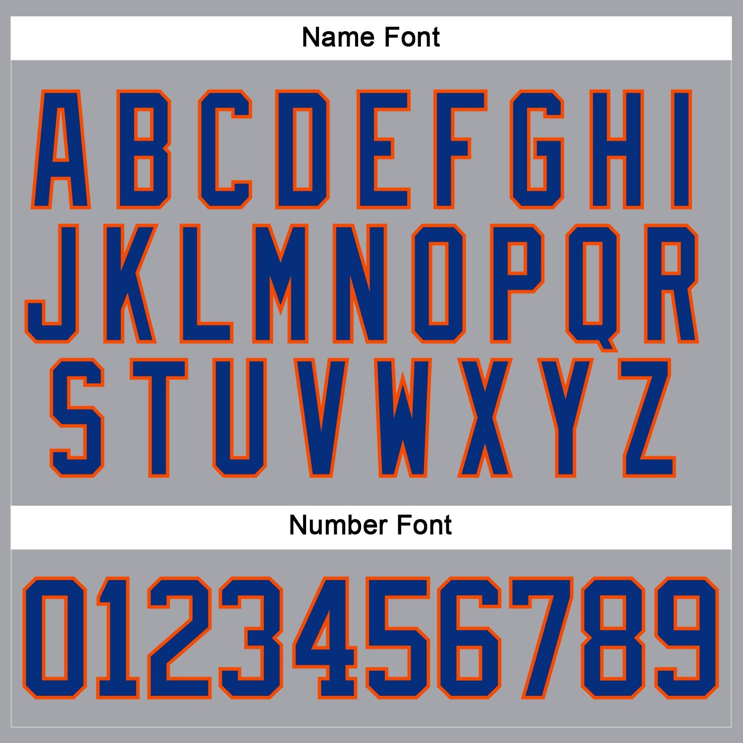 Custom Gray Royal-Orange Hockey Lace Neck Jersey view 5