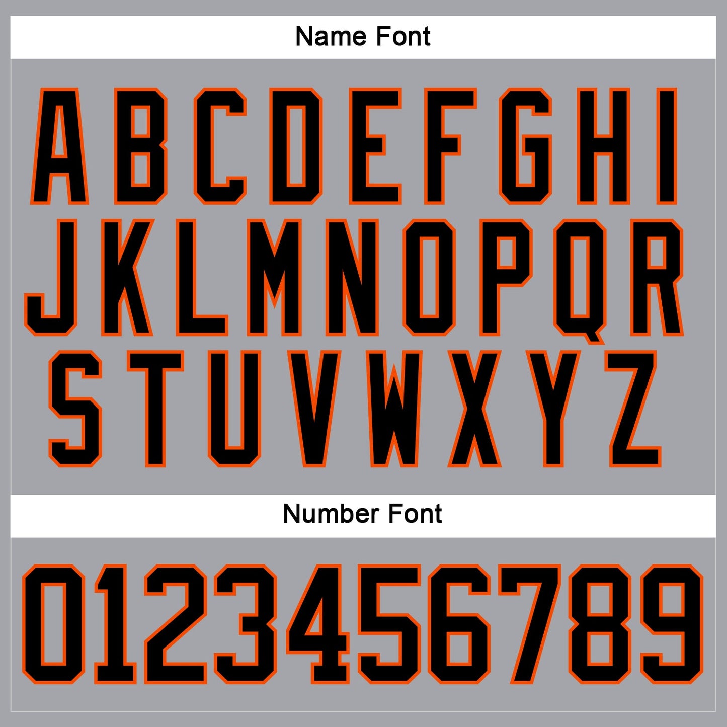 Custom Gray Black-Orange Hockey Lace Neck Jersey view 5