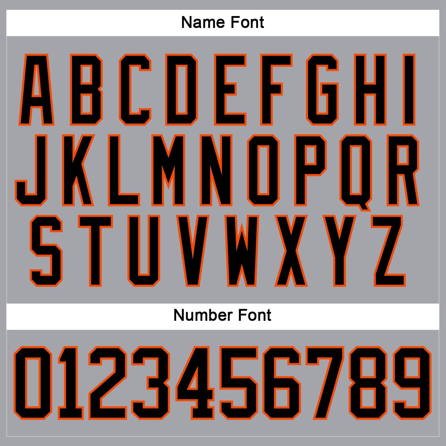 Custom Gray Black-Orange Hockey Lace Neck Jersey view 5