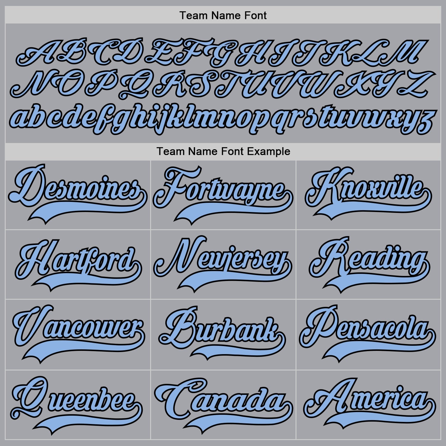 Custom Gray Light Blue-Black Hockey Lace Neck Jersey view 4