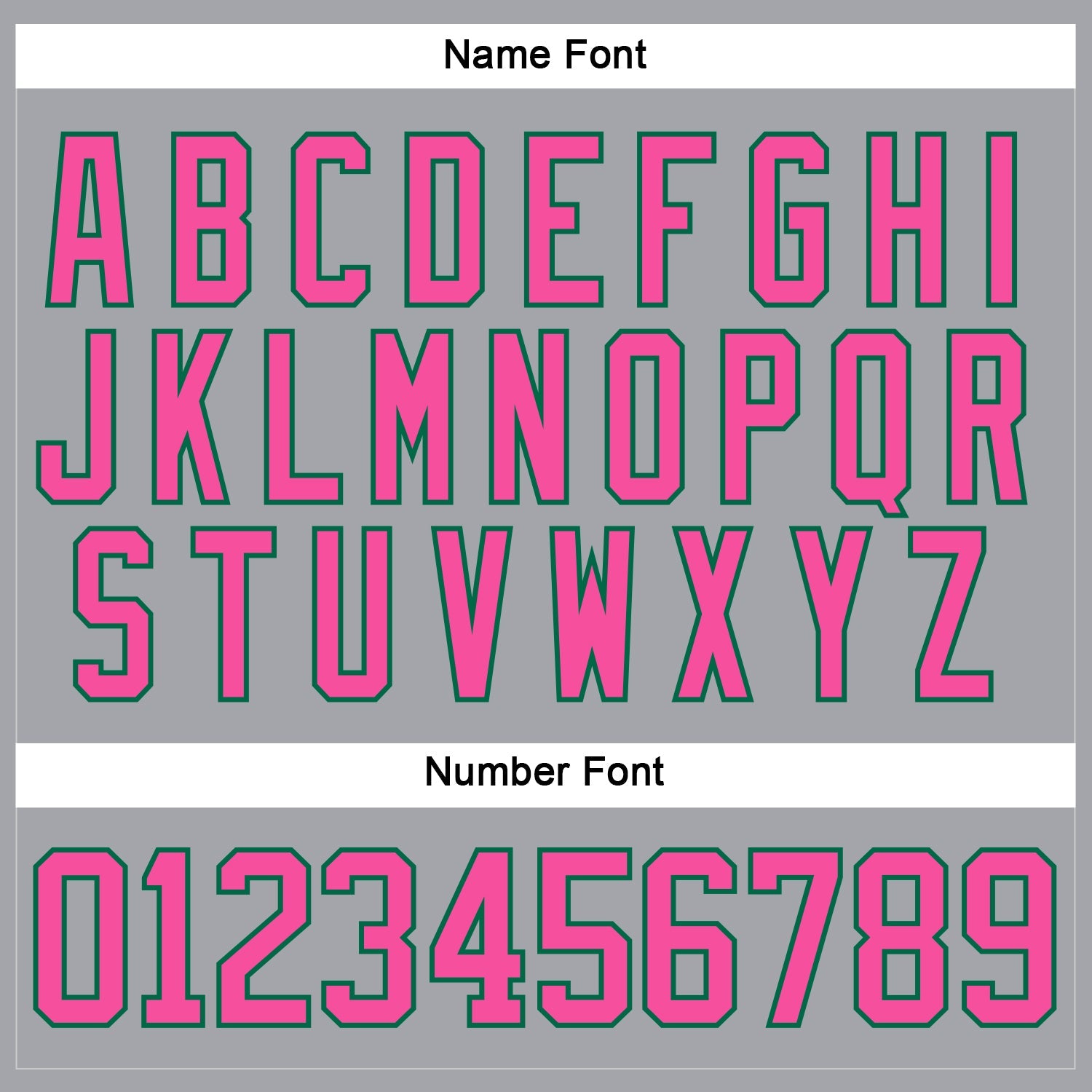 Custom Gray Pink-Kelly Green Hockey Lace Neck Jersey view 5