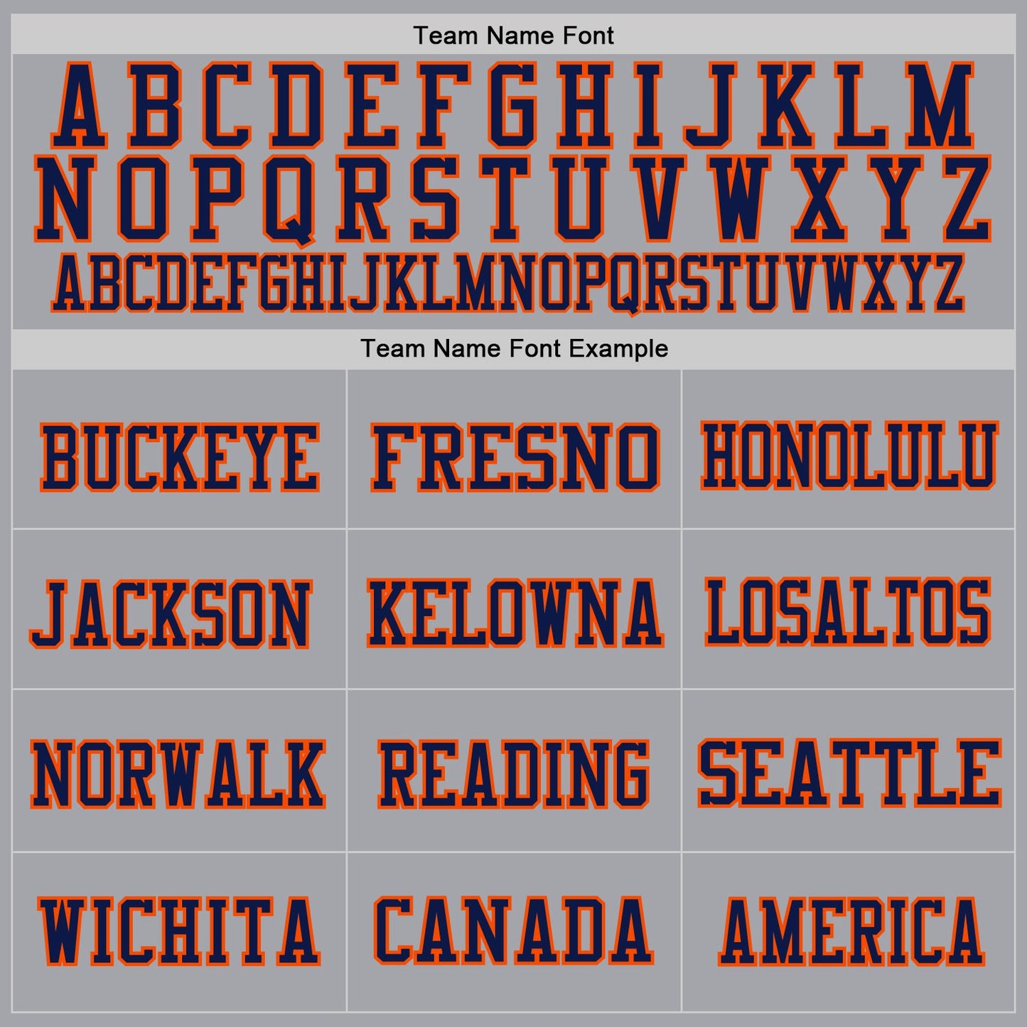 Custom Gray Navy-Orange Mesh Authentic Throwback Football Jersey view 3
