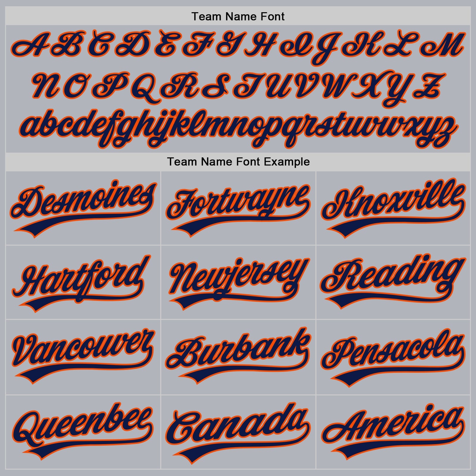 Custom Gray Navy-Orange Authentic Throwback Baseball Jersey view 4