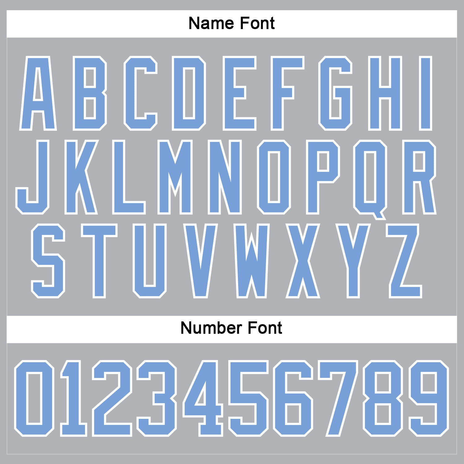 Custom Gray Light Blue-White Hockey Jersey view 5