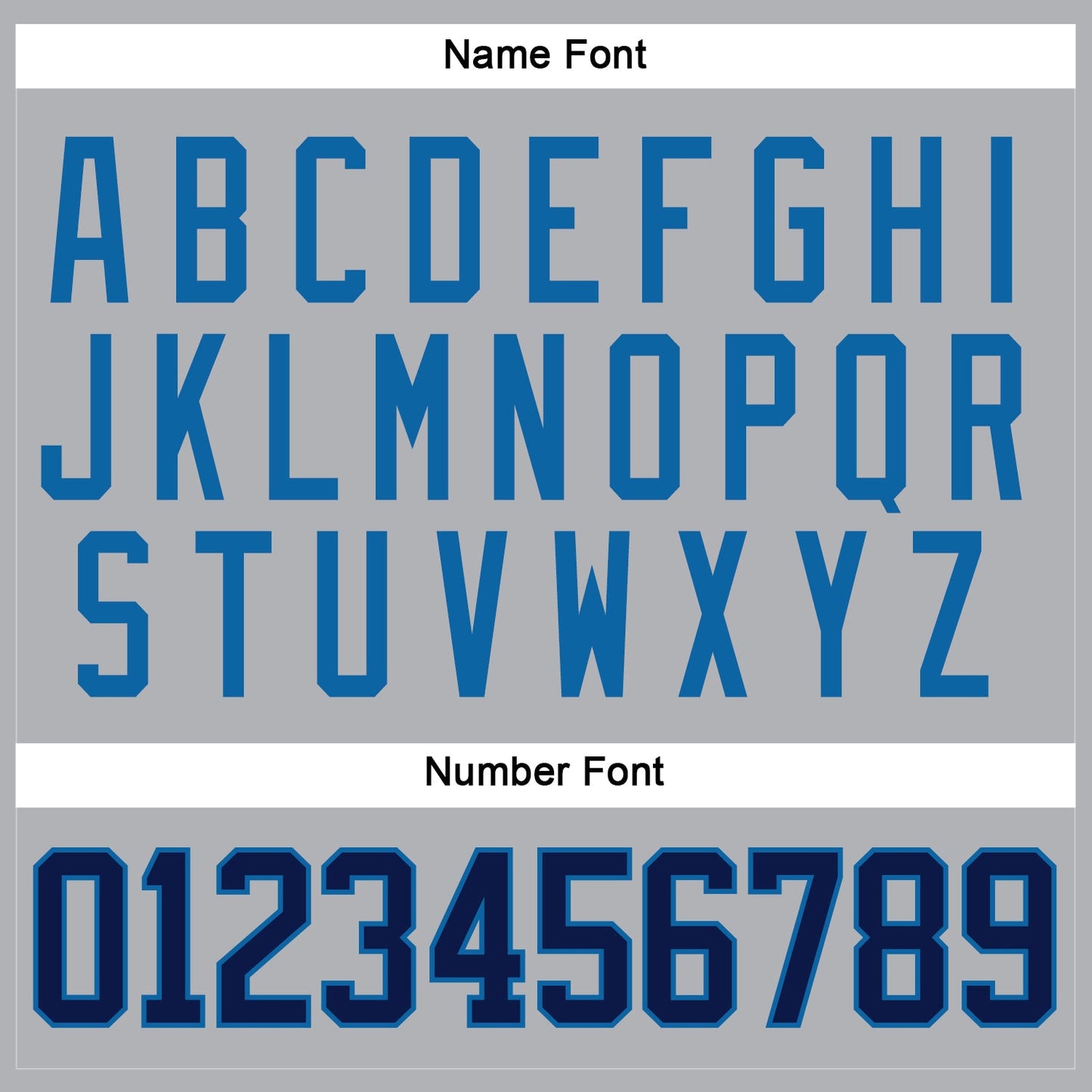Custom Gray Navy-Blue Hockey Jersey view 5