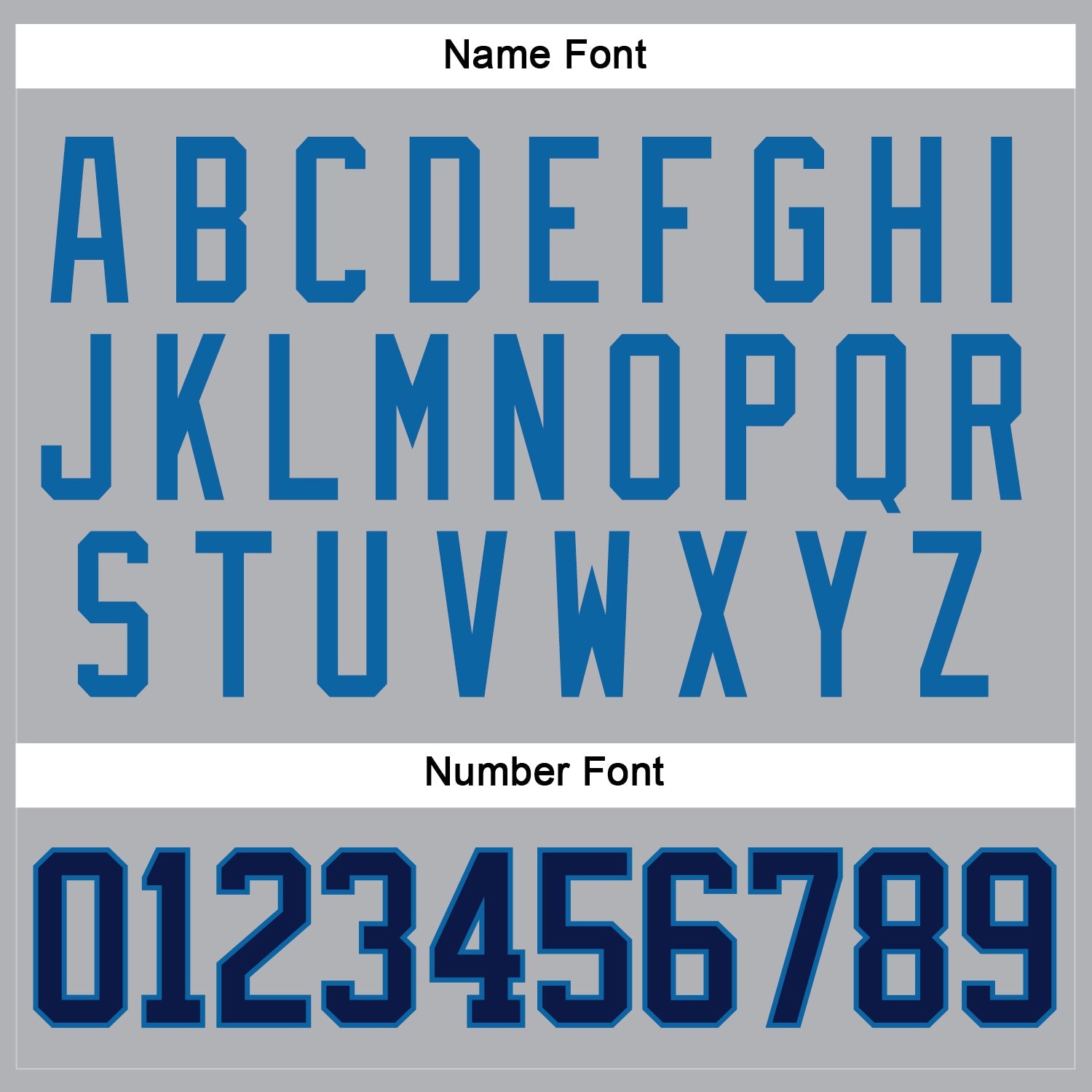 Custom Gray Navy-Blue Hockey Jersey view 5