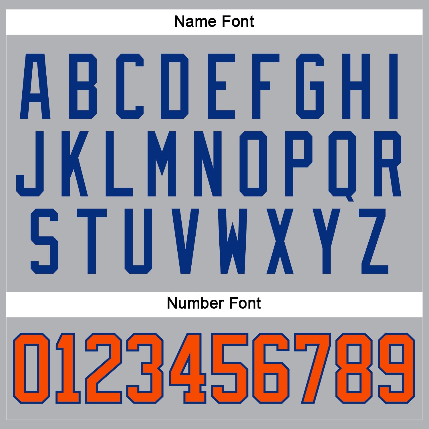 Custom Gray Orange-Royal Hockey Jersey view 5