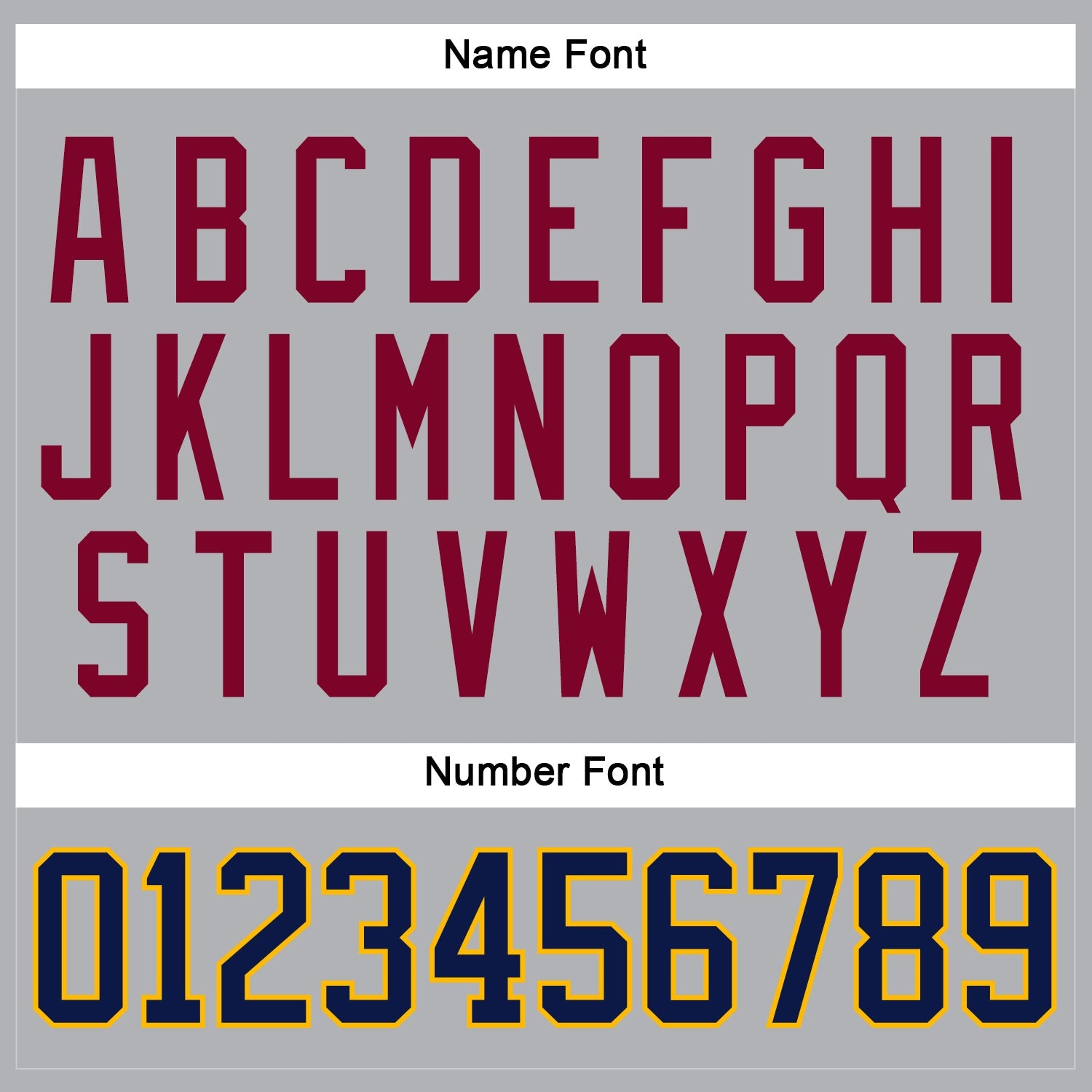 Custom Gray Navy Gold-Maroon Hockey Jersey view 5