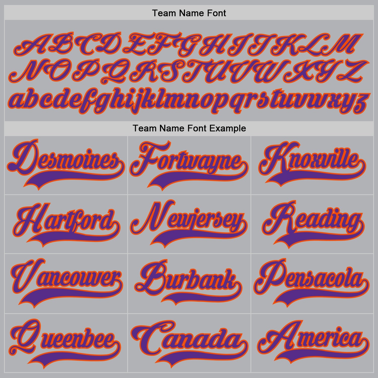 Custom Gray Purple-Orange Hockey Jersey view 4