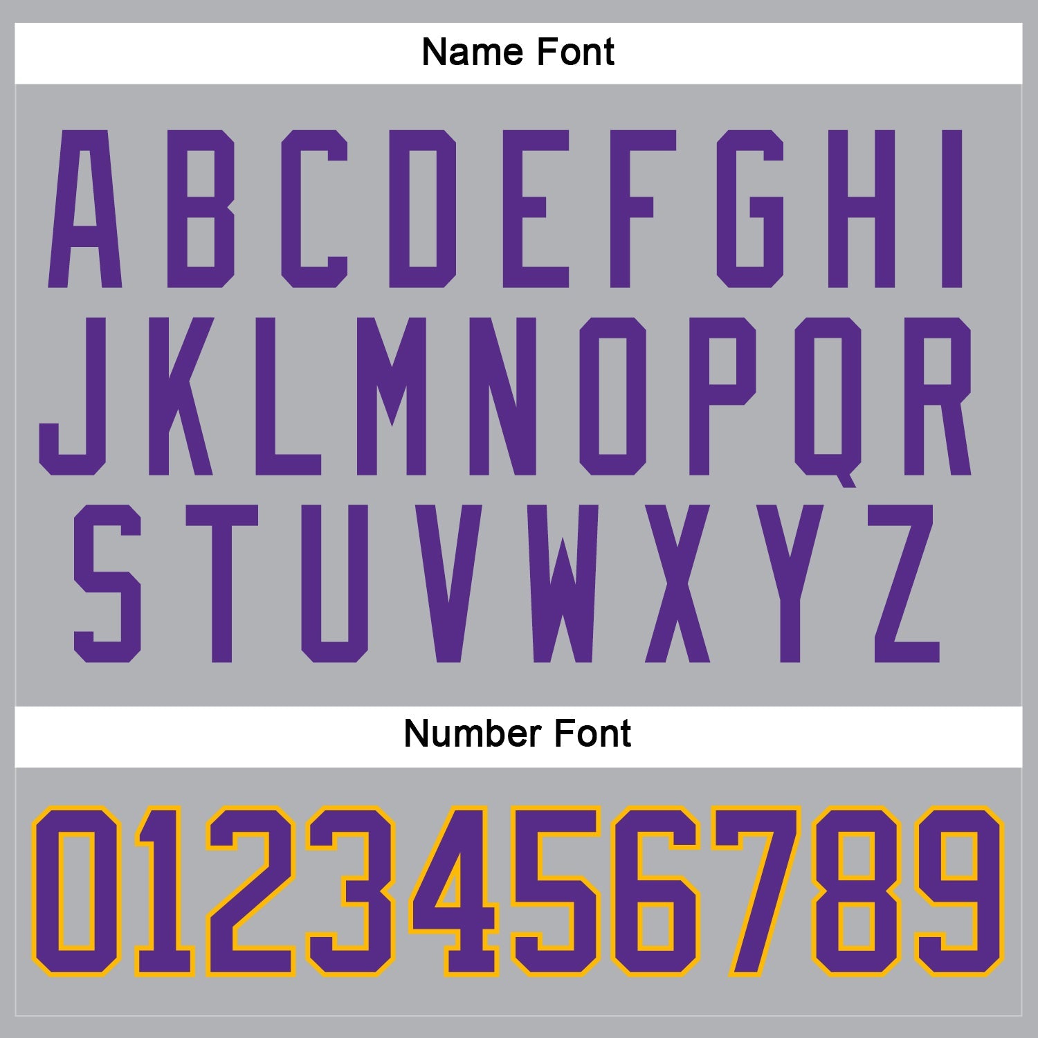 Custom Gray Purple-Gold Hockey Jersey view 5