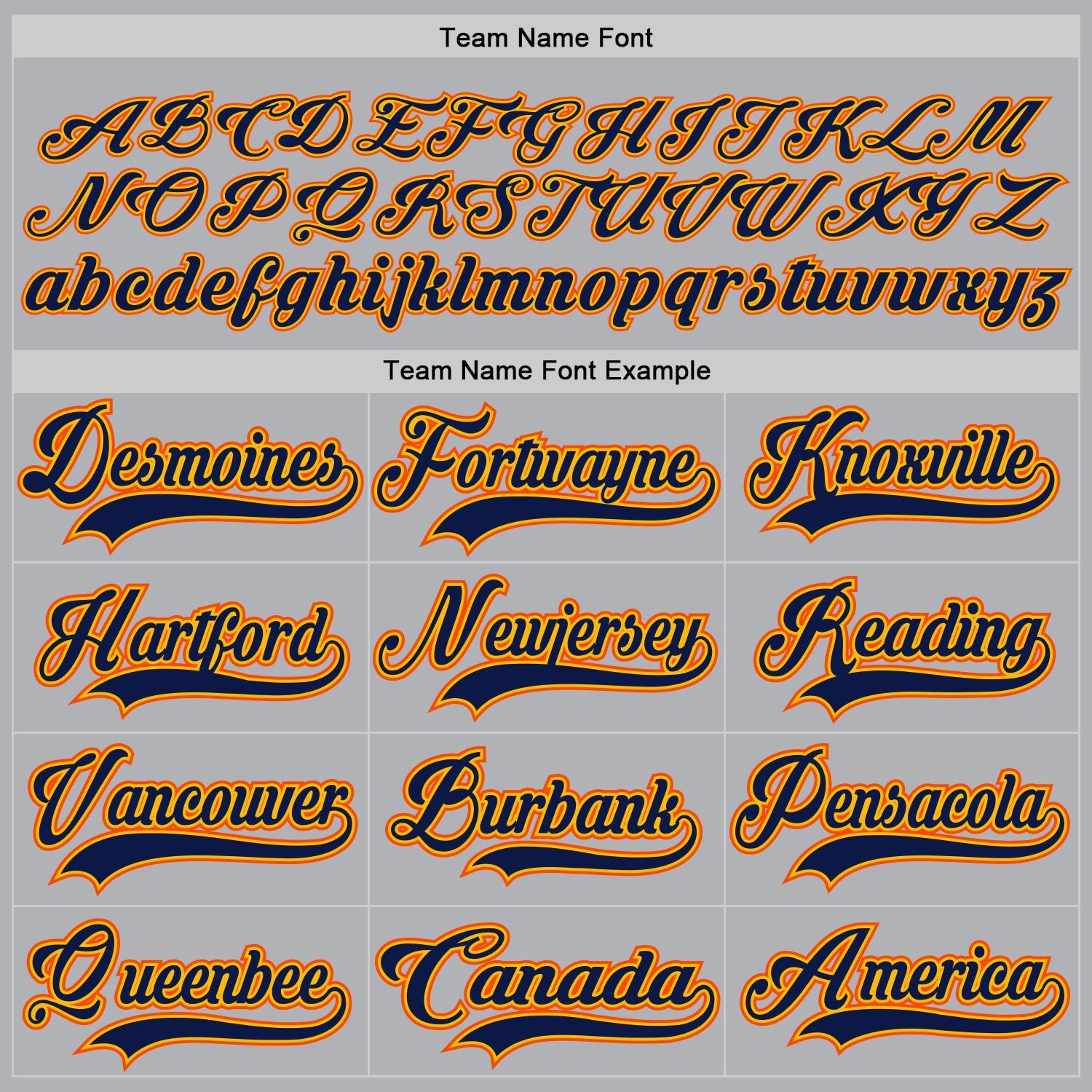 Custom Gray Navy Gold-Orange Hockey Jersey view 4