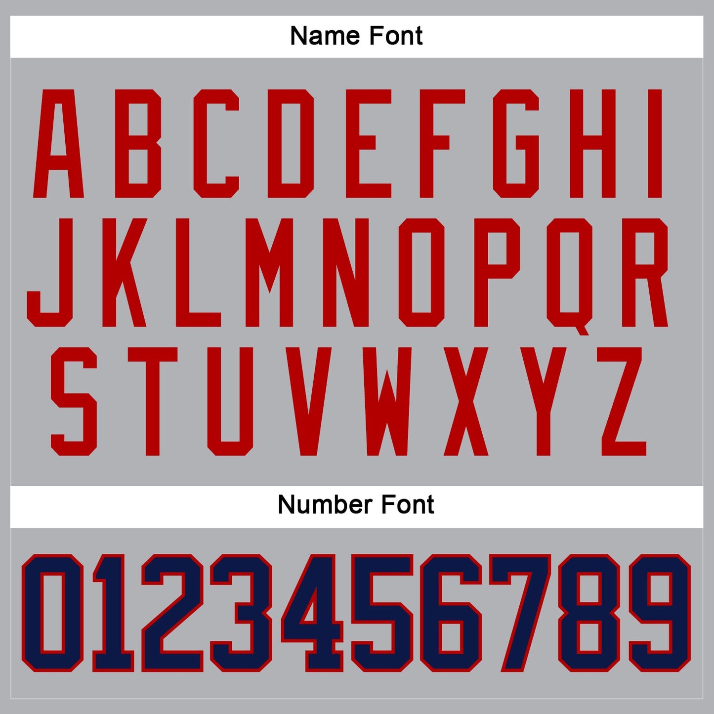 Custom Gray Navy-Red Hockey Jersey view 5