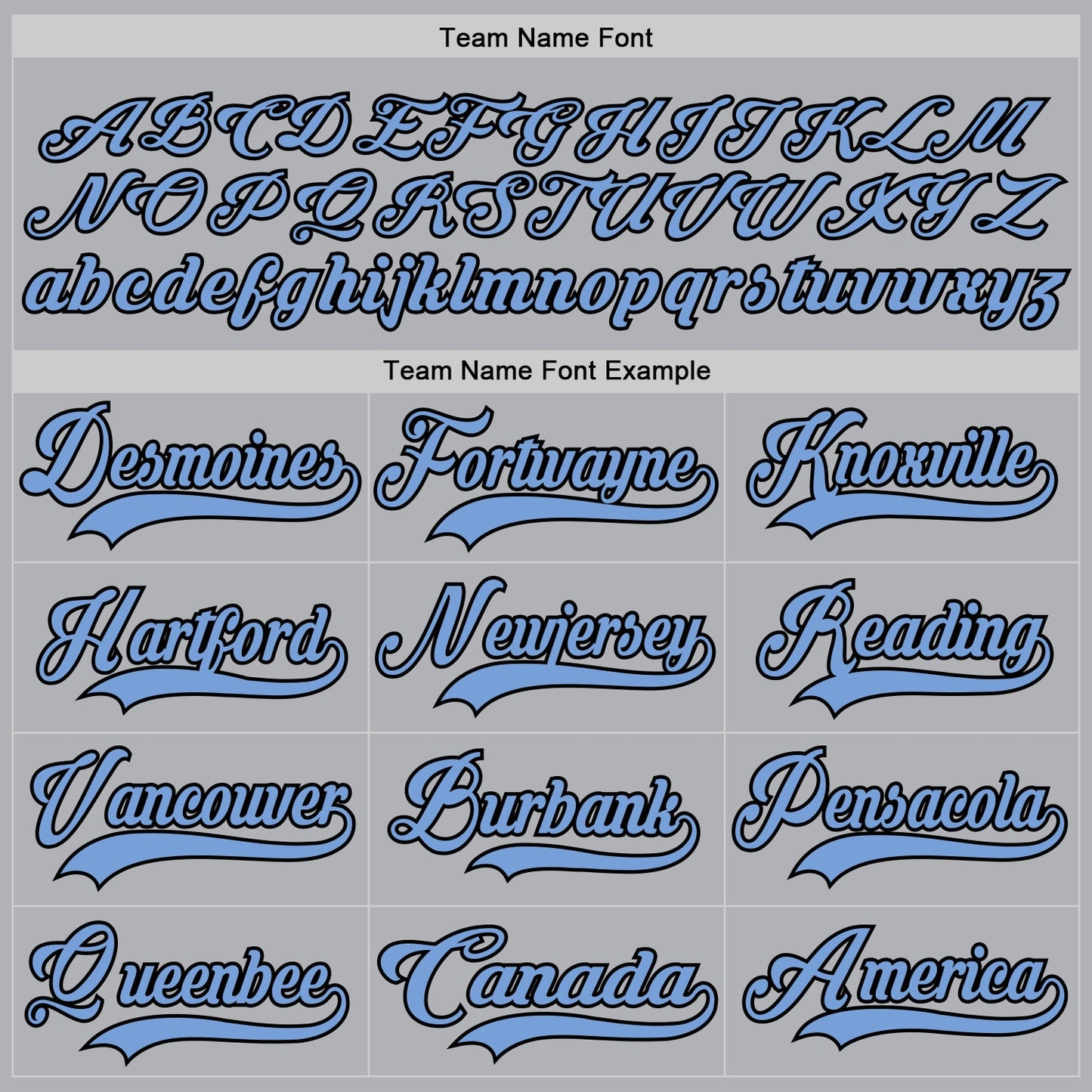 Custom Gray Light Blue-Black Hockey Jersey view 4