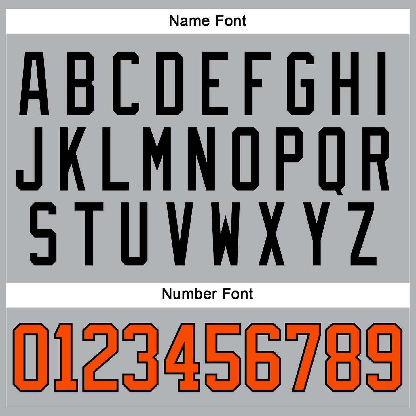 Custom Gray Orange-Black Hockey Jersey view 5