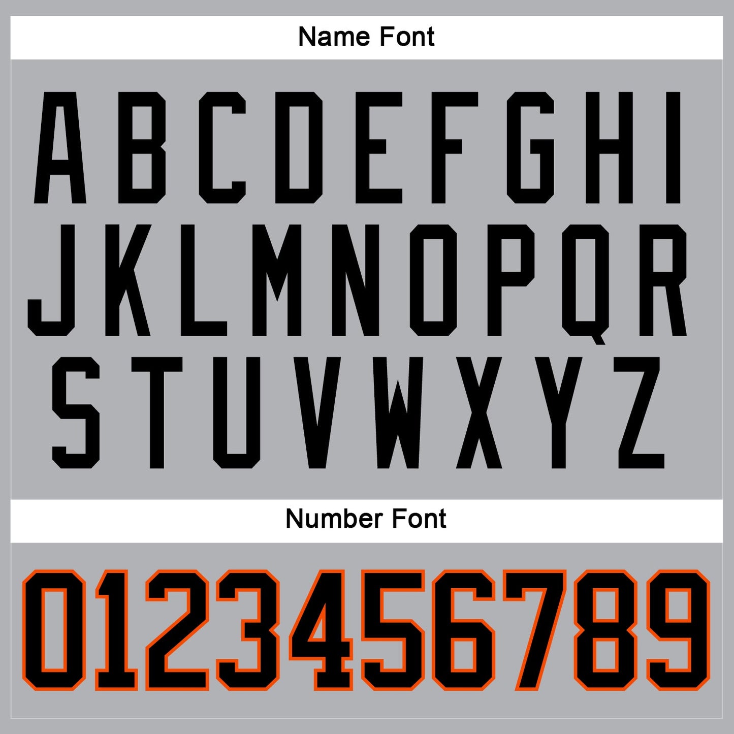 Custom Gray Black-Orange Hockey Jersey view 5