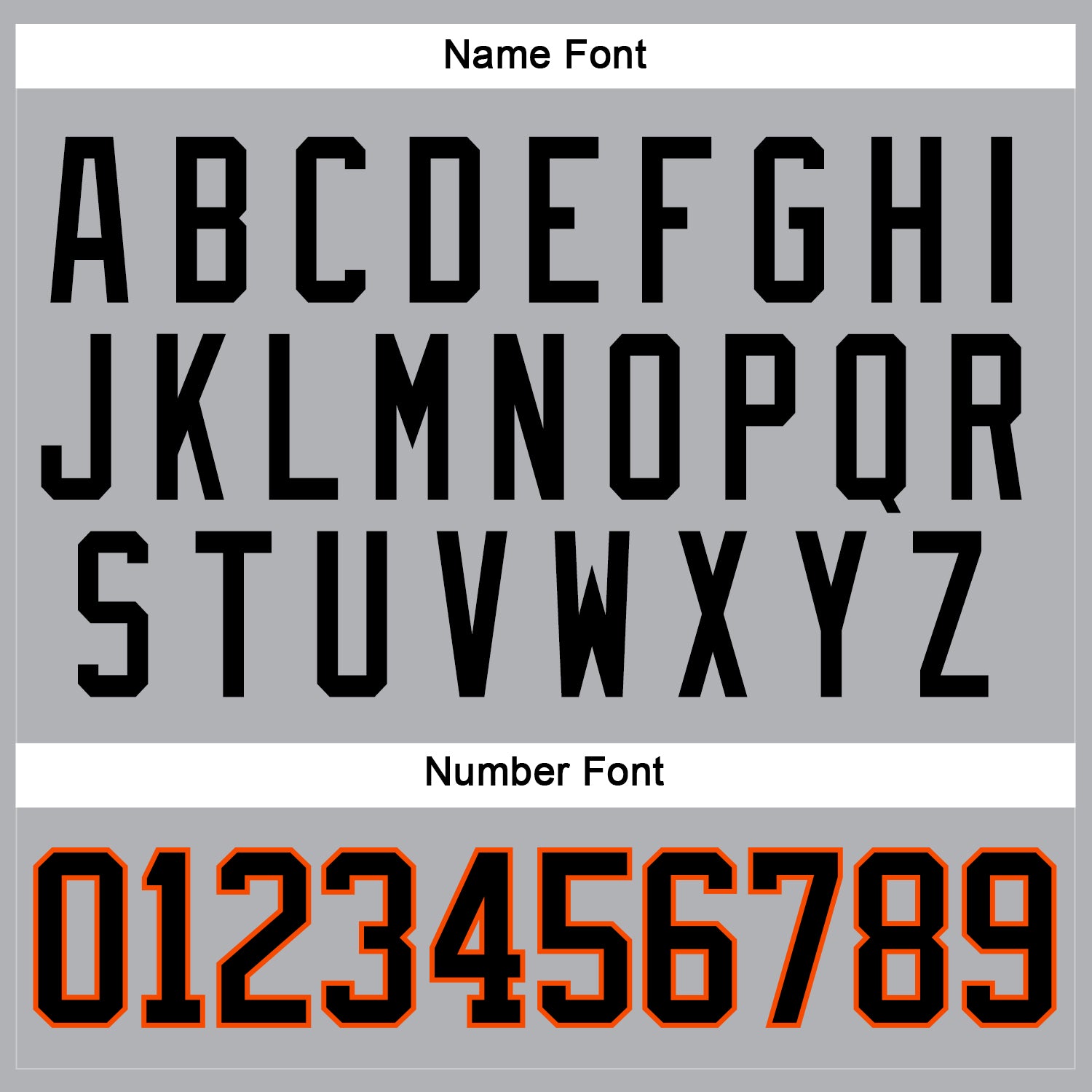 Custom Gray Black-Orange Hockey Jersey view 5