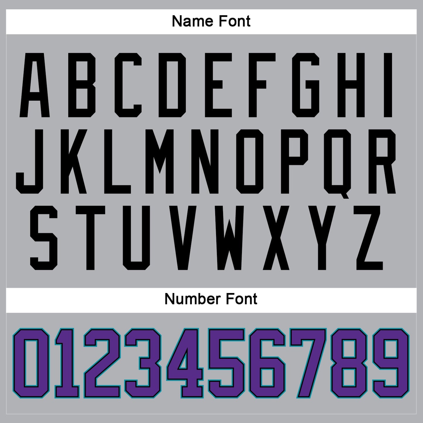 Custom Gray Purple Black-Teal Hockey Jersey view 5