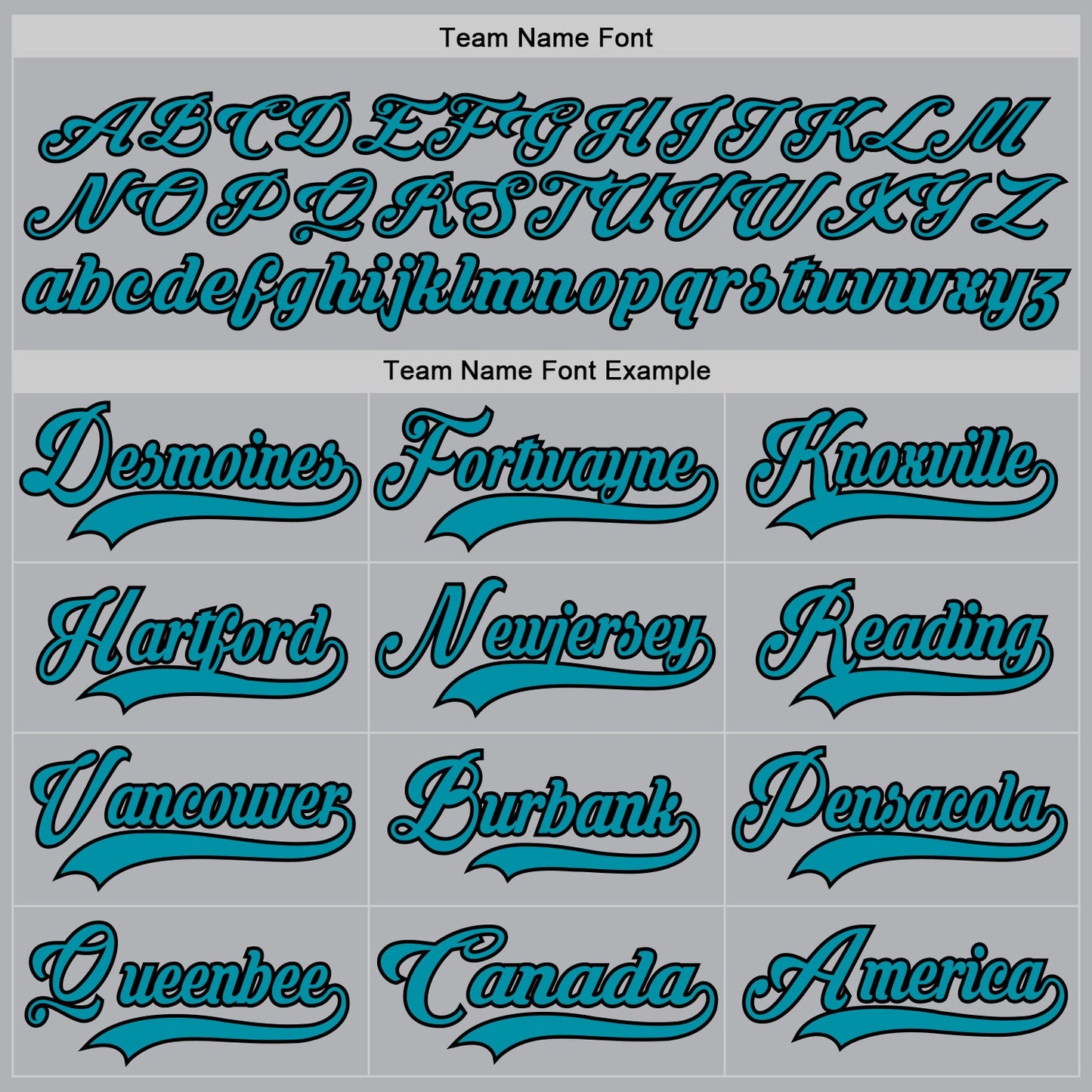 Custom Gray Teal-Black Hockey Jersey view 4