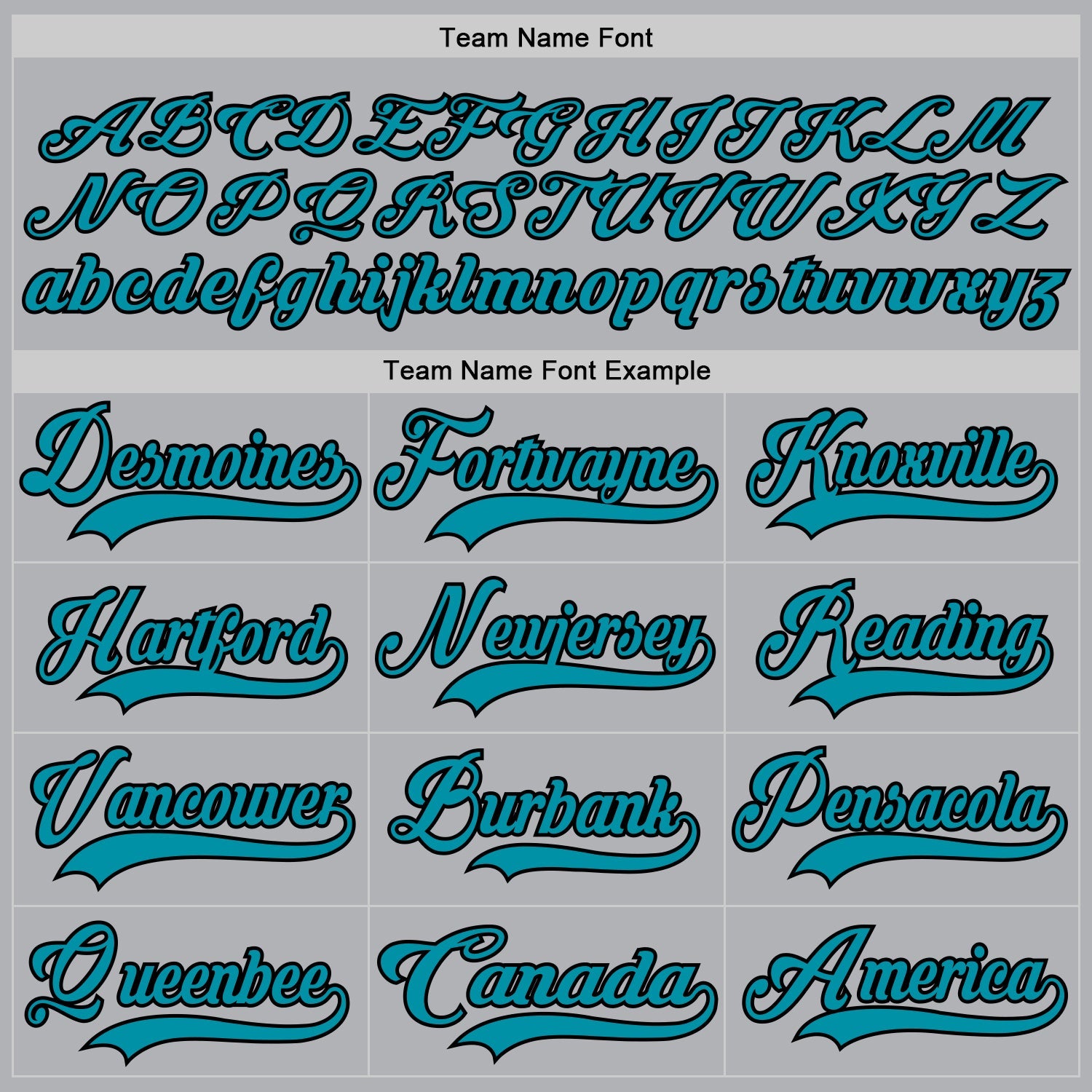 Custom Gray Teal-Black Hockey Jersey view 4