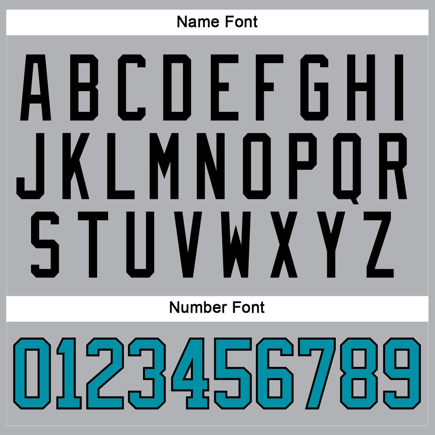 Custom Gray Teal-Black Hockey Jersey view 5