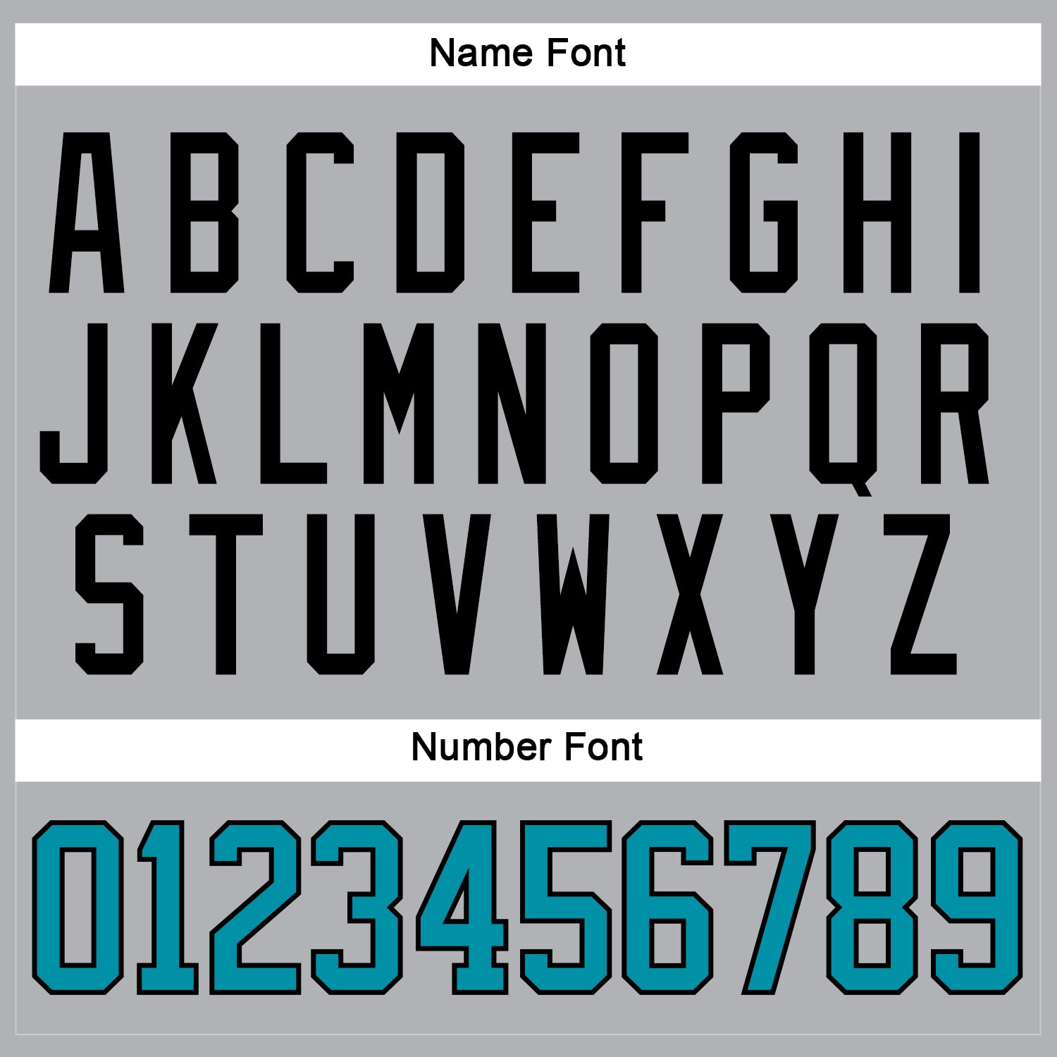 Custom Gray Teal-Black Hockey Jersey view 5