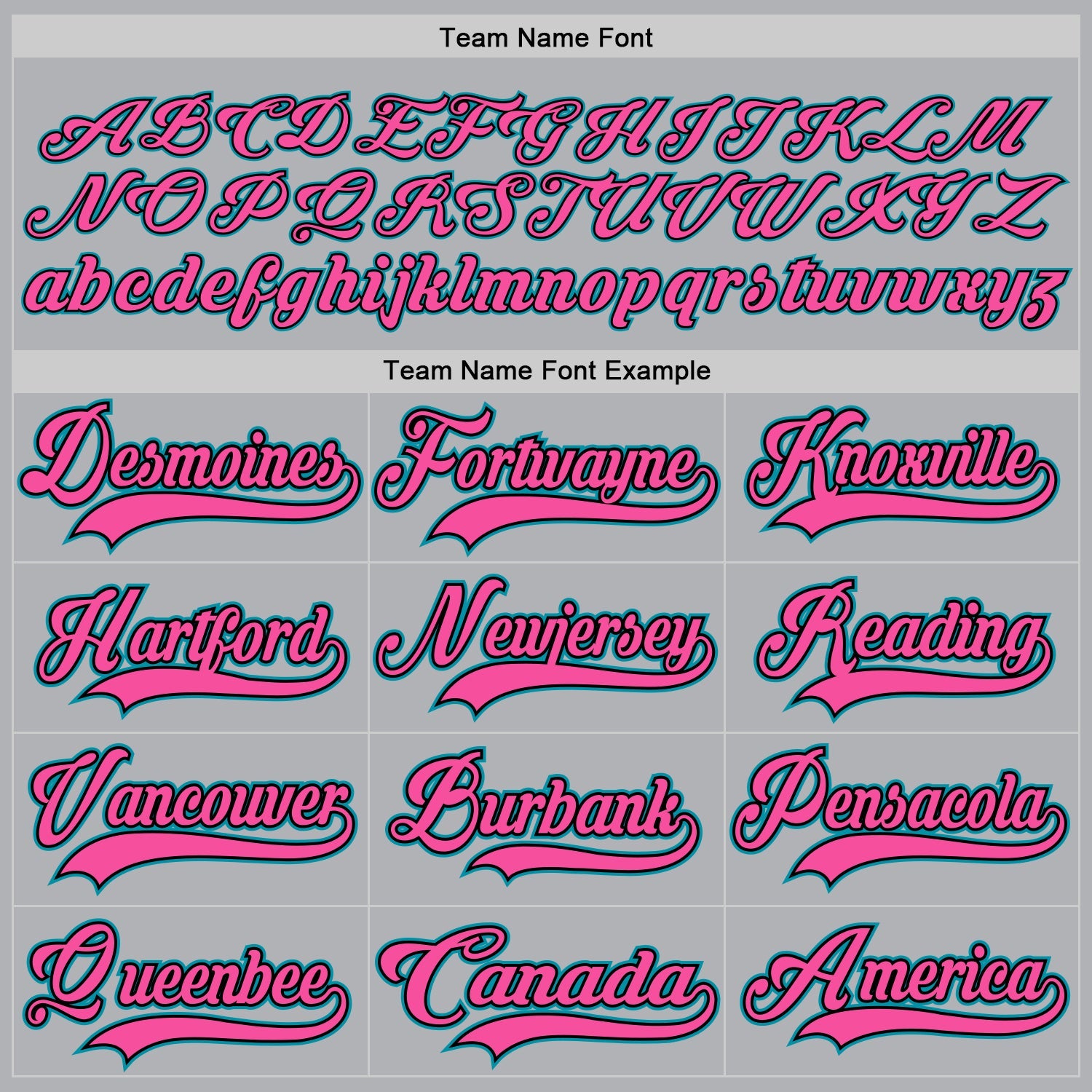 Custom Gray Teal Black-Pink Hockey Jersey view 4