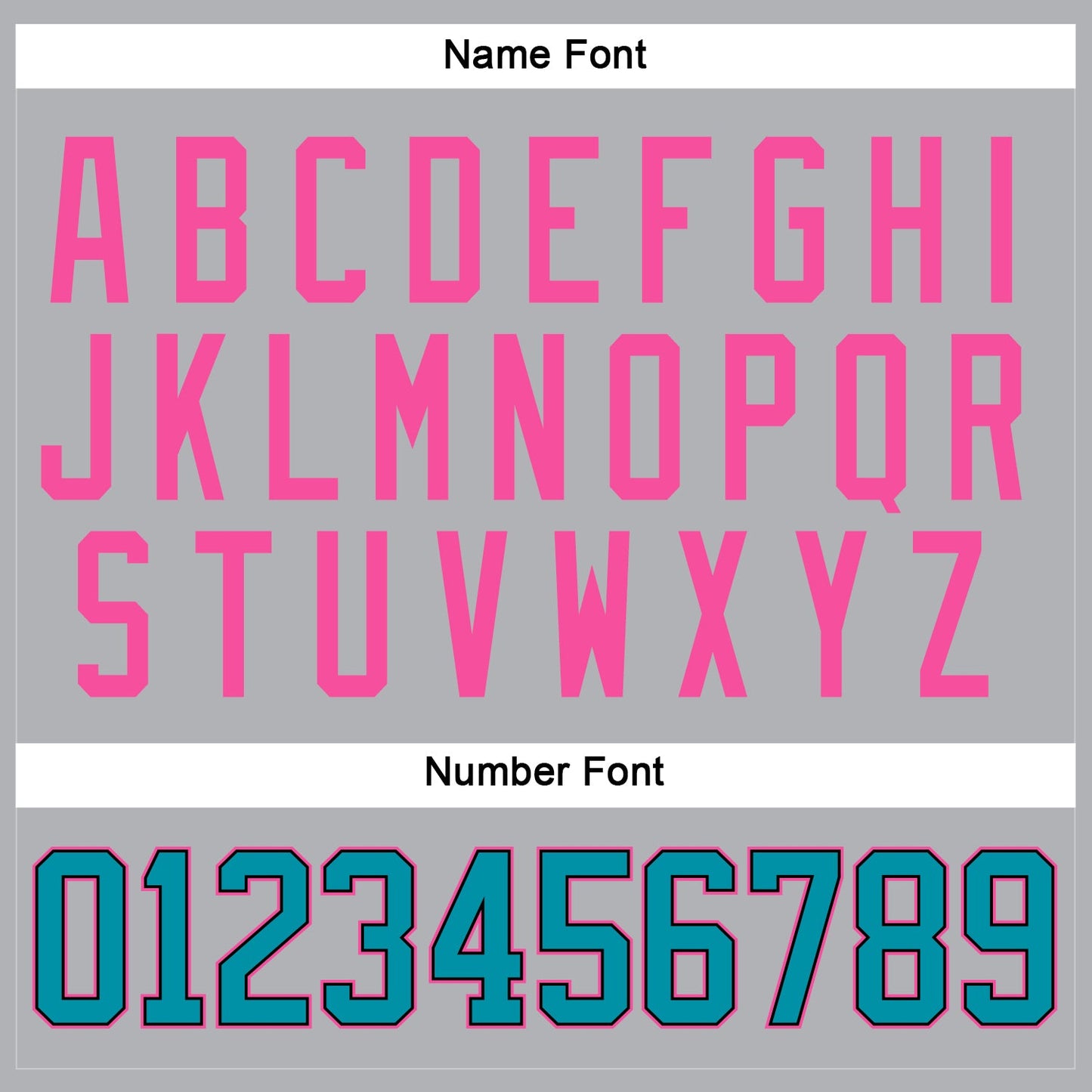 Custom Gray Teal Black-Pink Hockey Jersey view 5