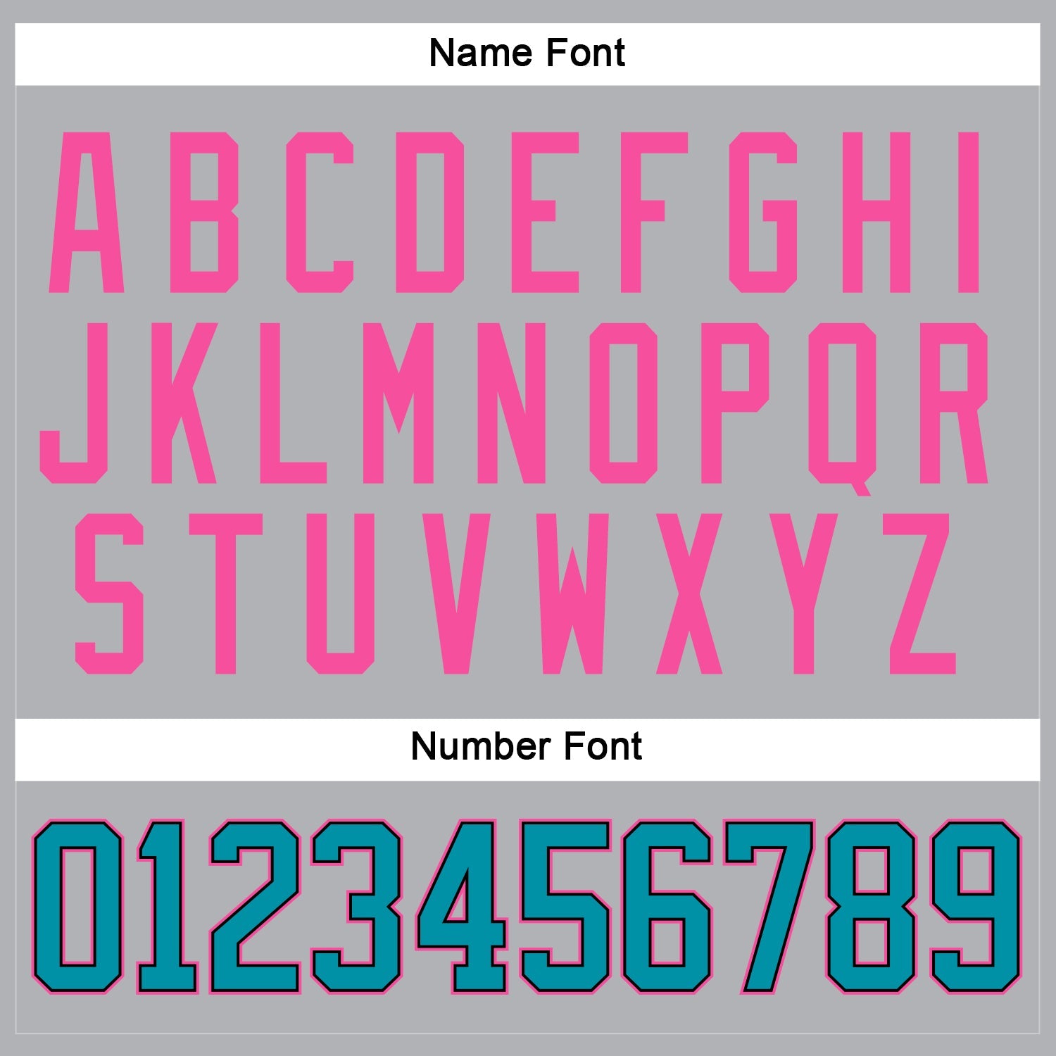 Custom Gray Teal Black-Pink Hockey Jersey view 5