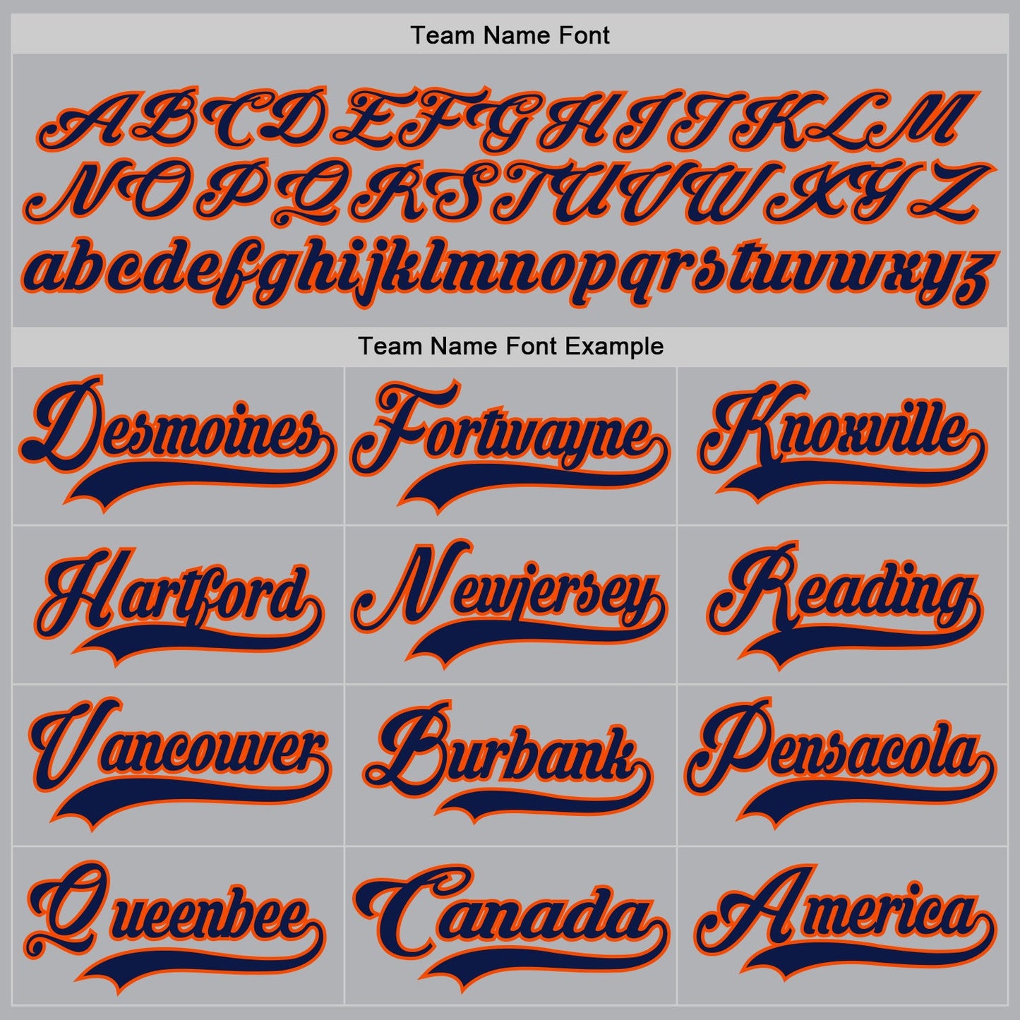 Custom Gray Navy-Orange Hockey Jersey view 4