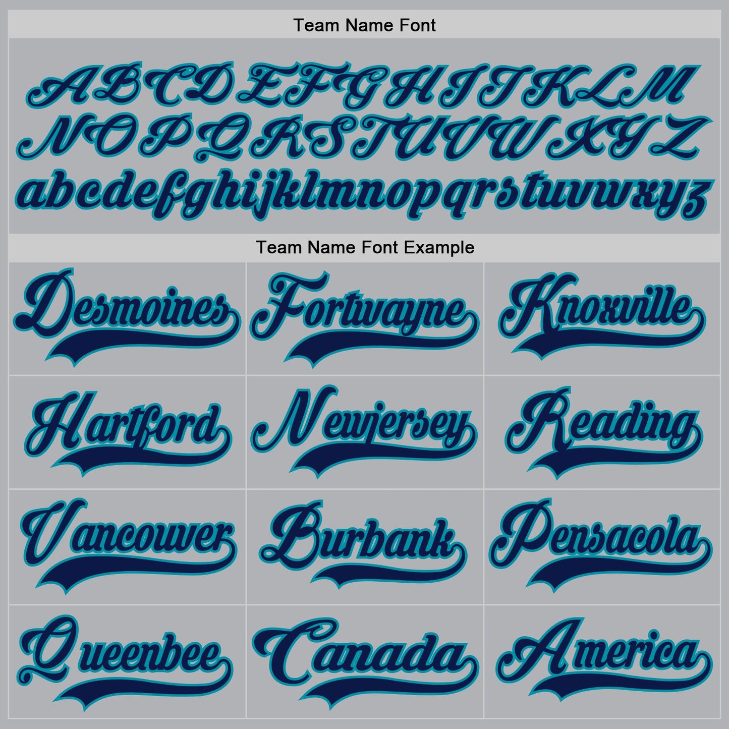 Custom Gray Navy-Teal Hockey Jersey view 4