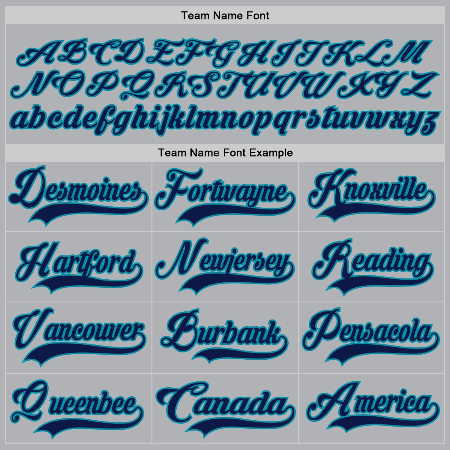Custom Gray Navy-Teal Hockey Jersey view 4