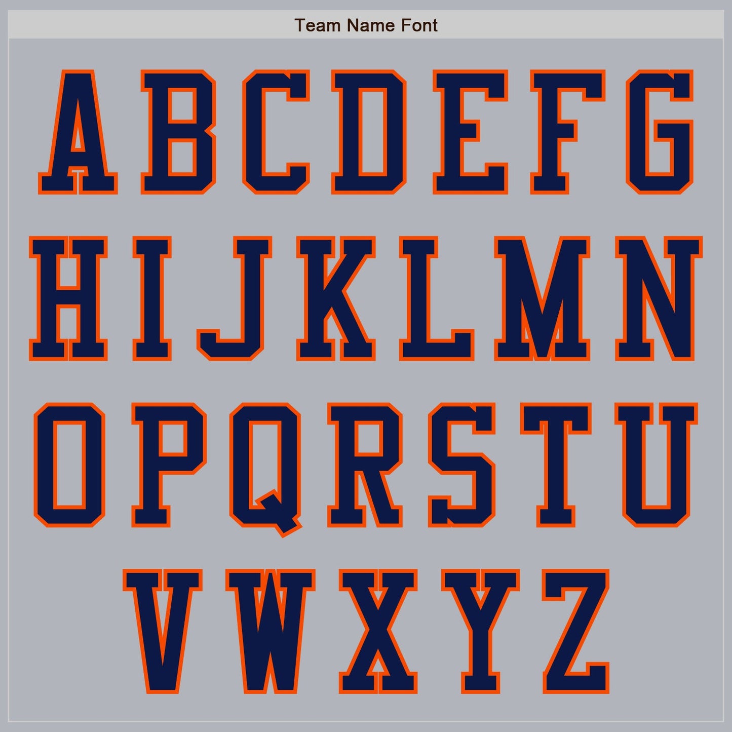 Custom Gray Navy-Orange Authentic Baseball Jersey view 3