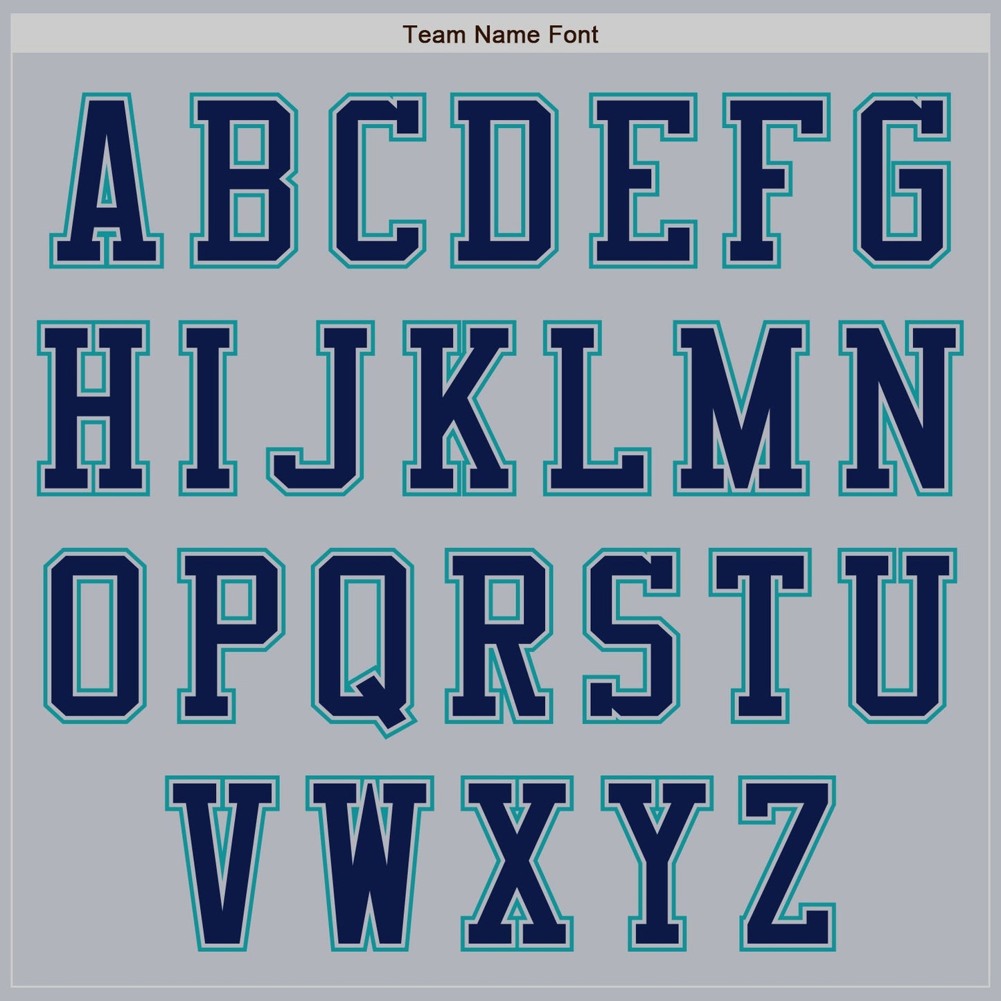 Custom Gray Navy-Teal Authentic Baseball Jersey view 7