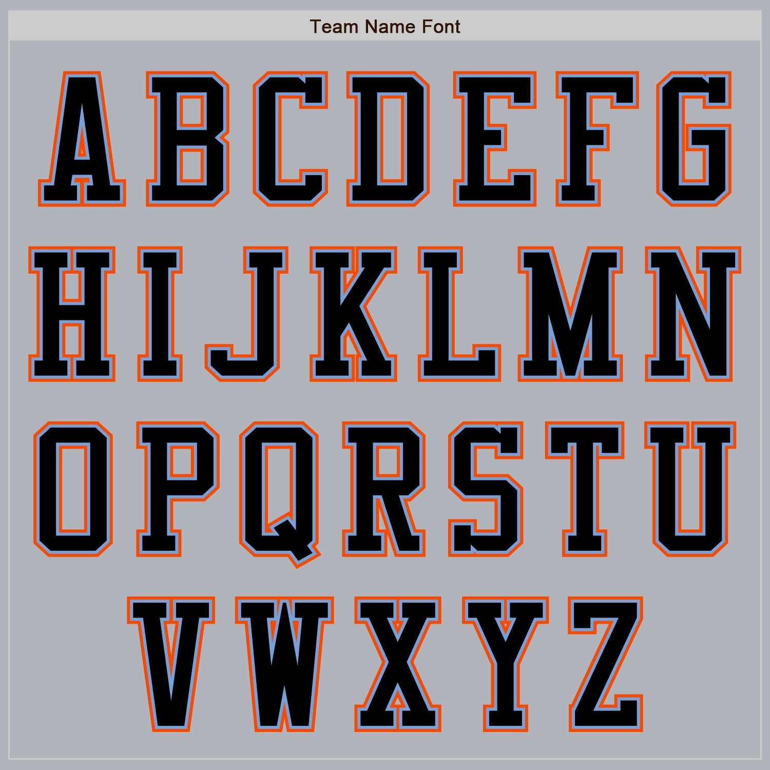 Custom Gray Black Powder Blue-Orange Authentic Baseball Jersey view 3