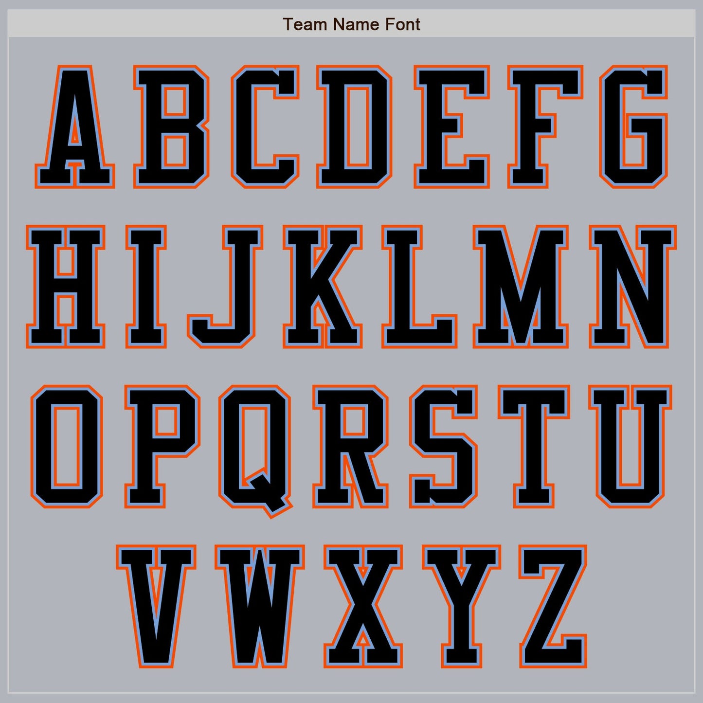 Custom Gray Black Powder Blue-Orange Authentic Baseball Jersey view 7