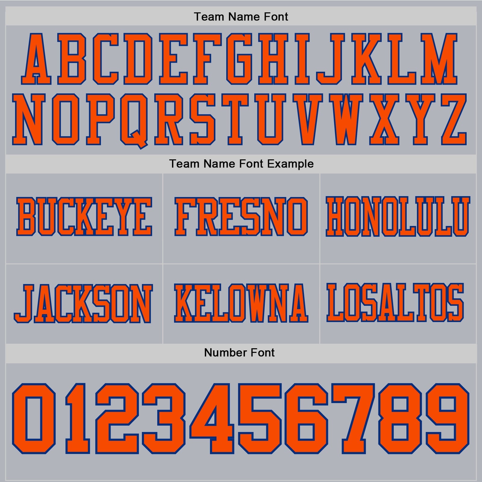 Custom Gray Orange-Royal Authentic Football Jersey view 4