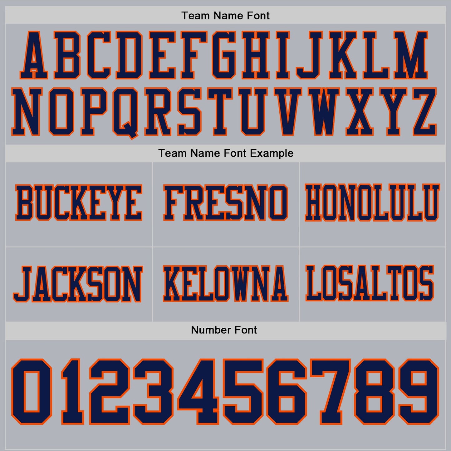 Custom Gray Navy-Orange Authentic Football Jersey view 4