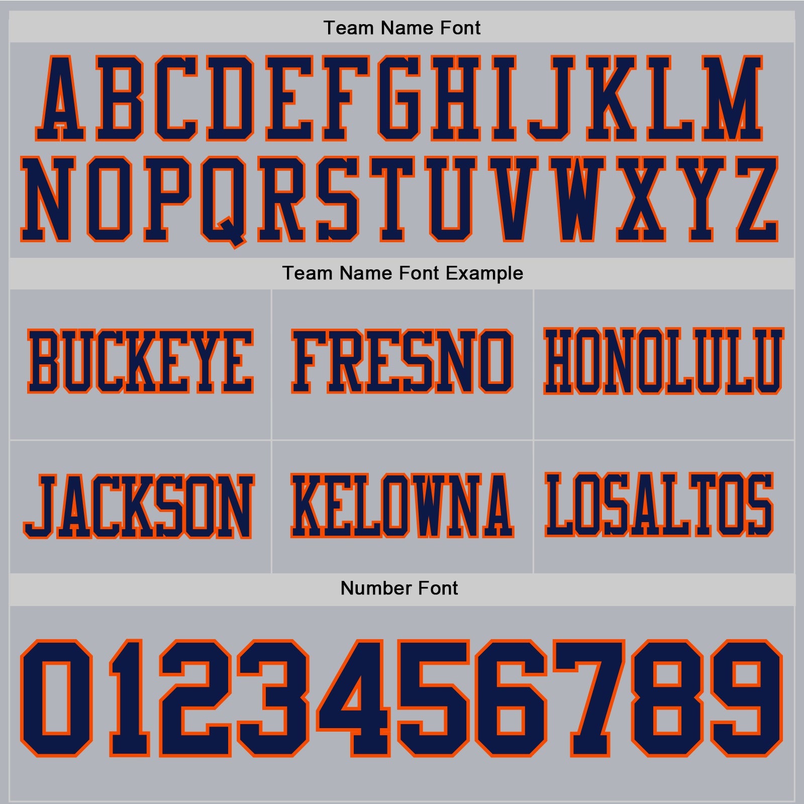 Custom Gray Navy-Orange Authentic Football Jersey view 4