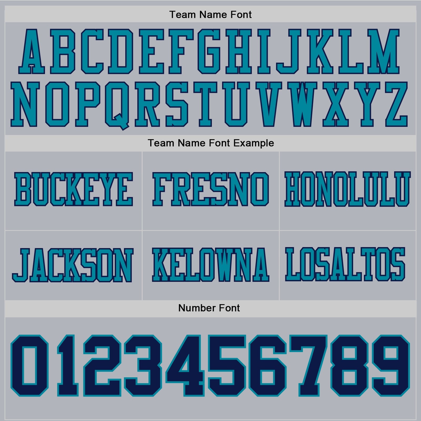 Custom Gray Navy-Teal Authentic Football Jersey view 4